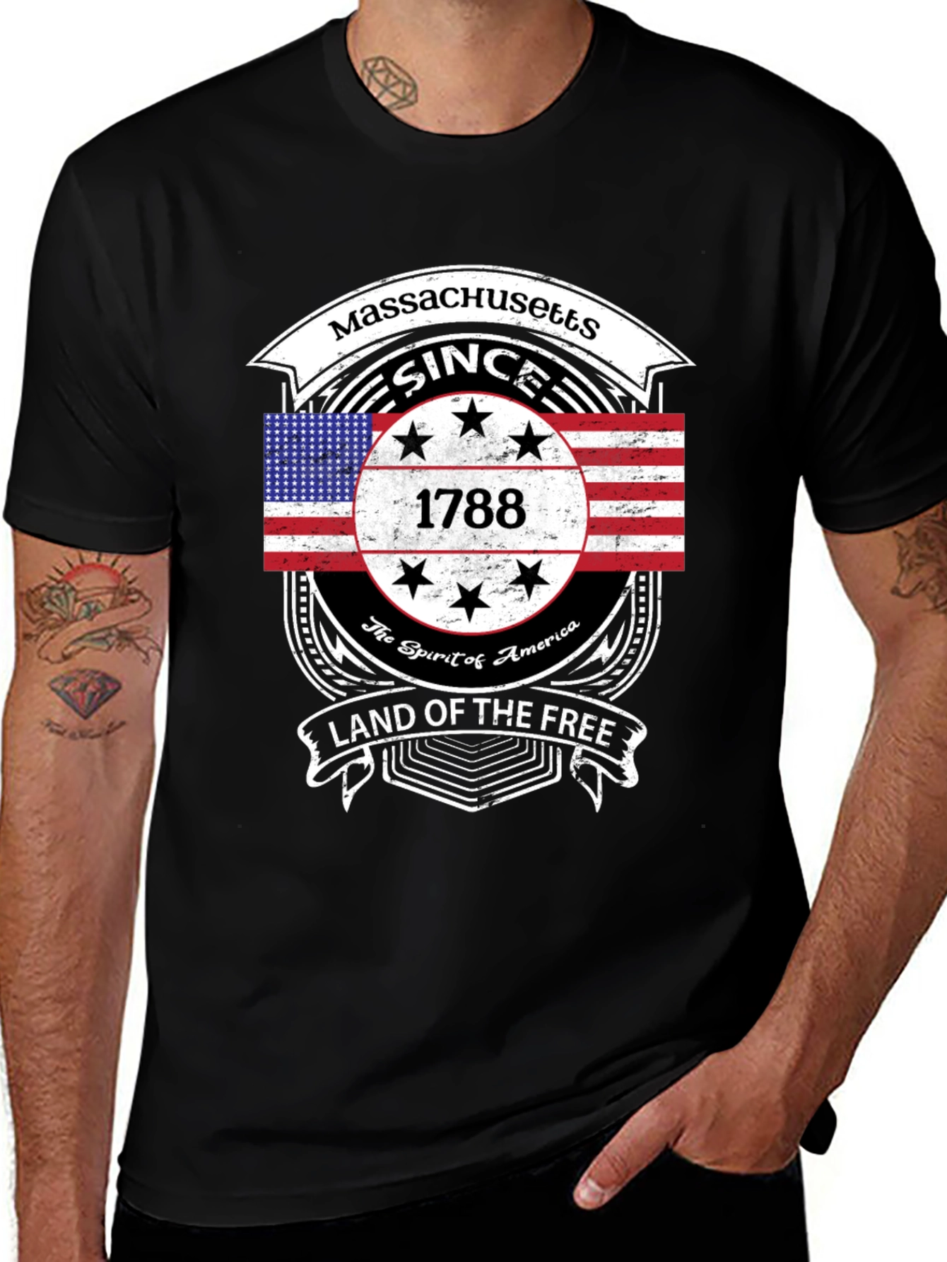 Massachusetts Since 1788 T-Shirt