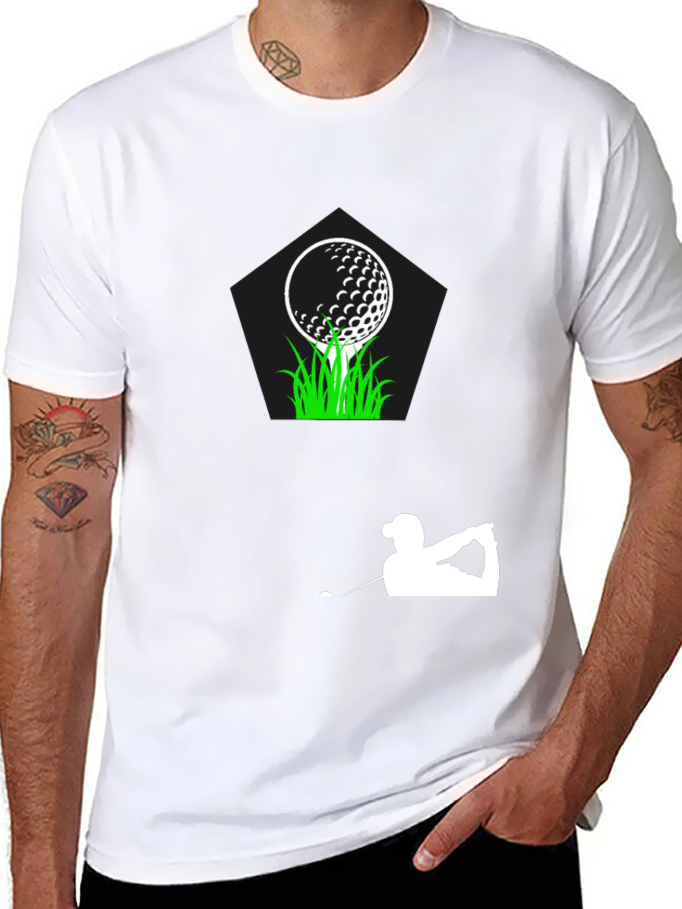 Golf Tee Shirt - Golfer Graphic Tee