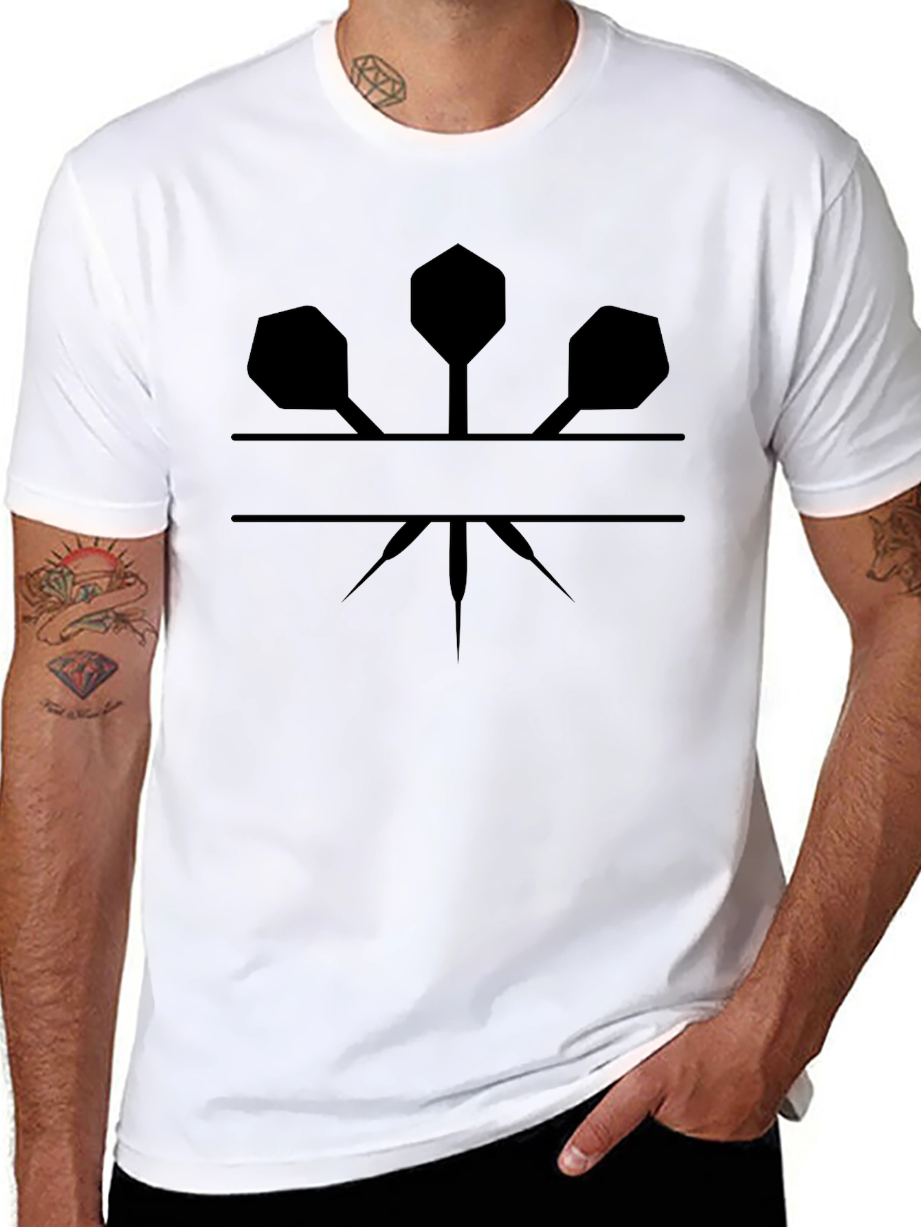Darts Graphic Tee - Black T-Shirt