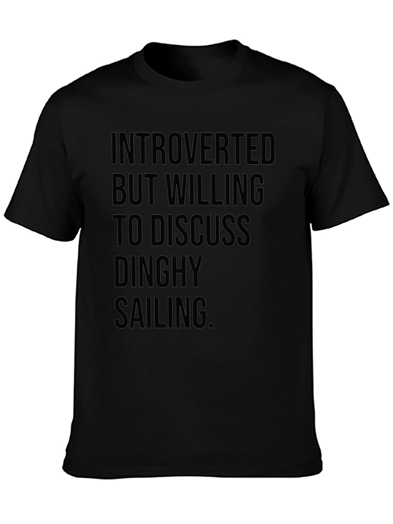 Introverted Dinghy Sailing Graphic Tee