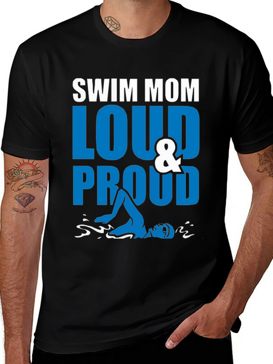 Swim Mom Loud & Proud Graphic Tee
