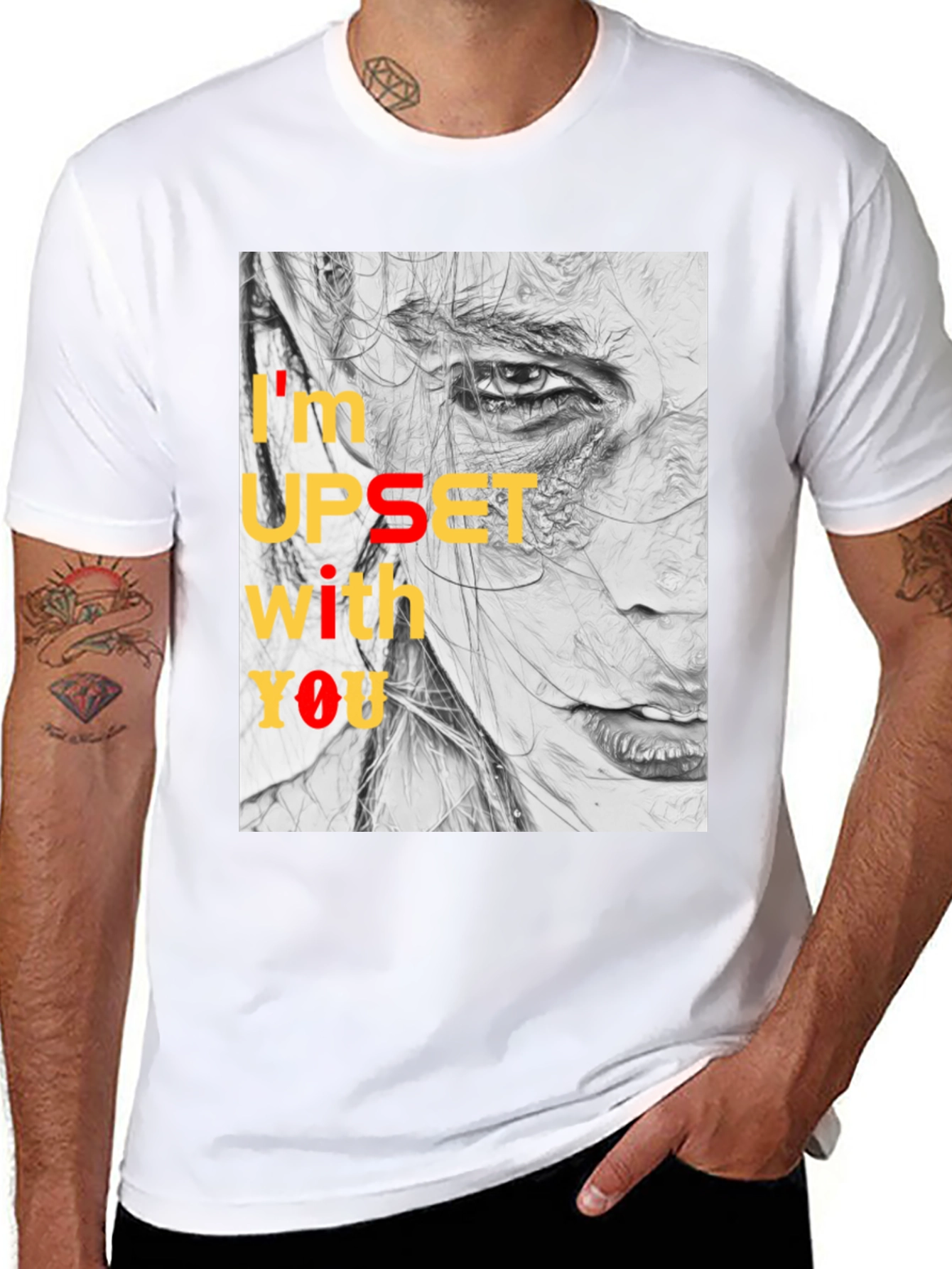 Expressive Graphic Tee - Im Upset With You T-Shirt