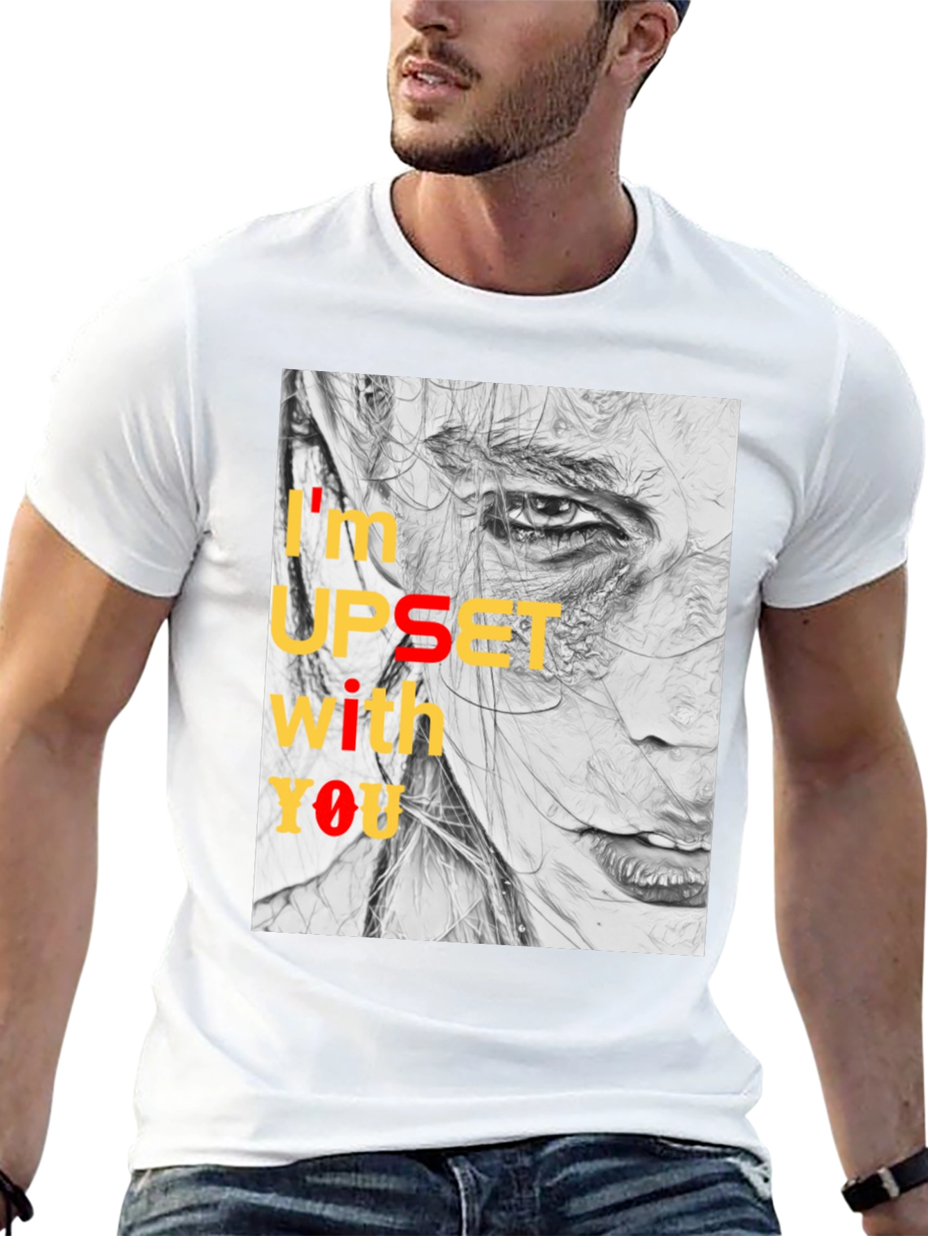 Expressive Graphic Tee - Im Upset With You T-Shirt