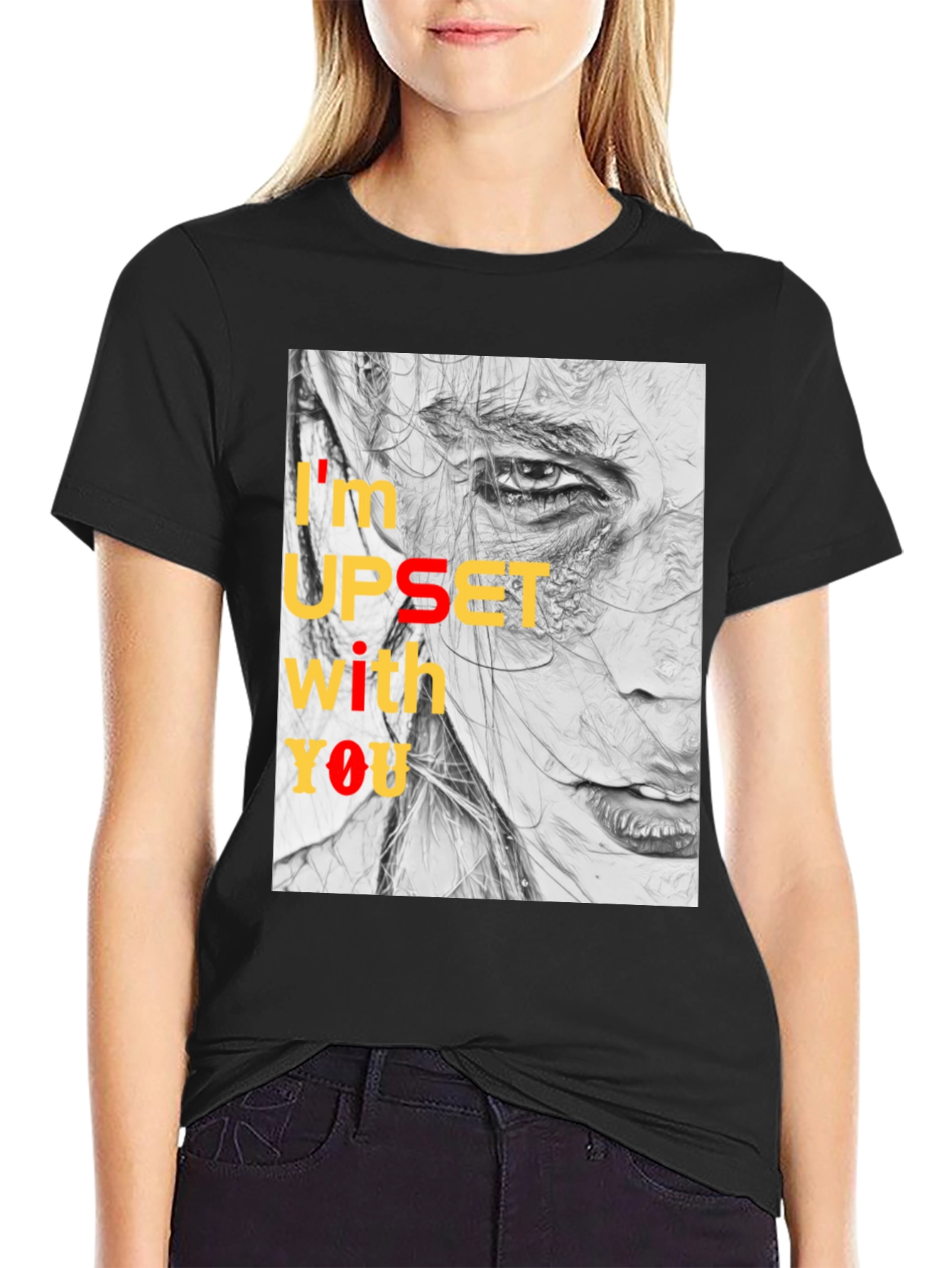 Expressive Graphic Tee - Im Upset With You T-Shirt