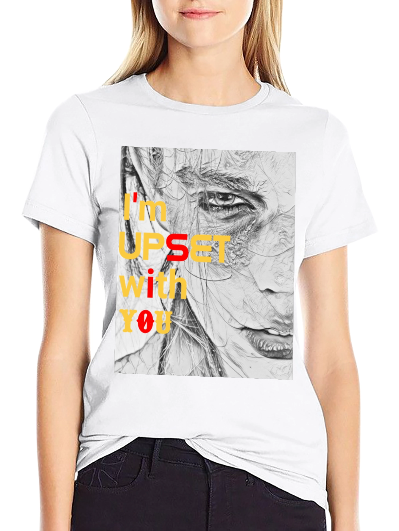 Expressive Graphic Tee - Im Upset With You T-Shirt
