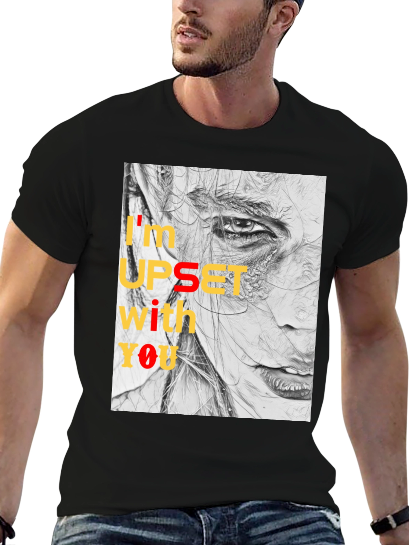 Expressive Graphic Tee - Im Upset With You T-Shirt