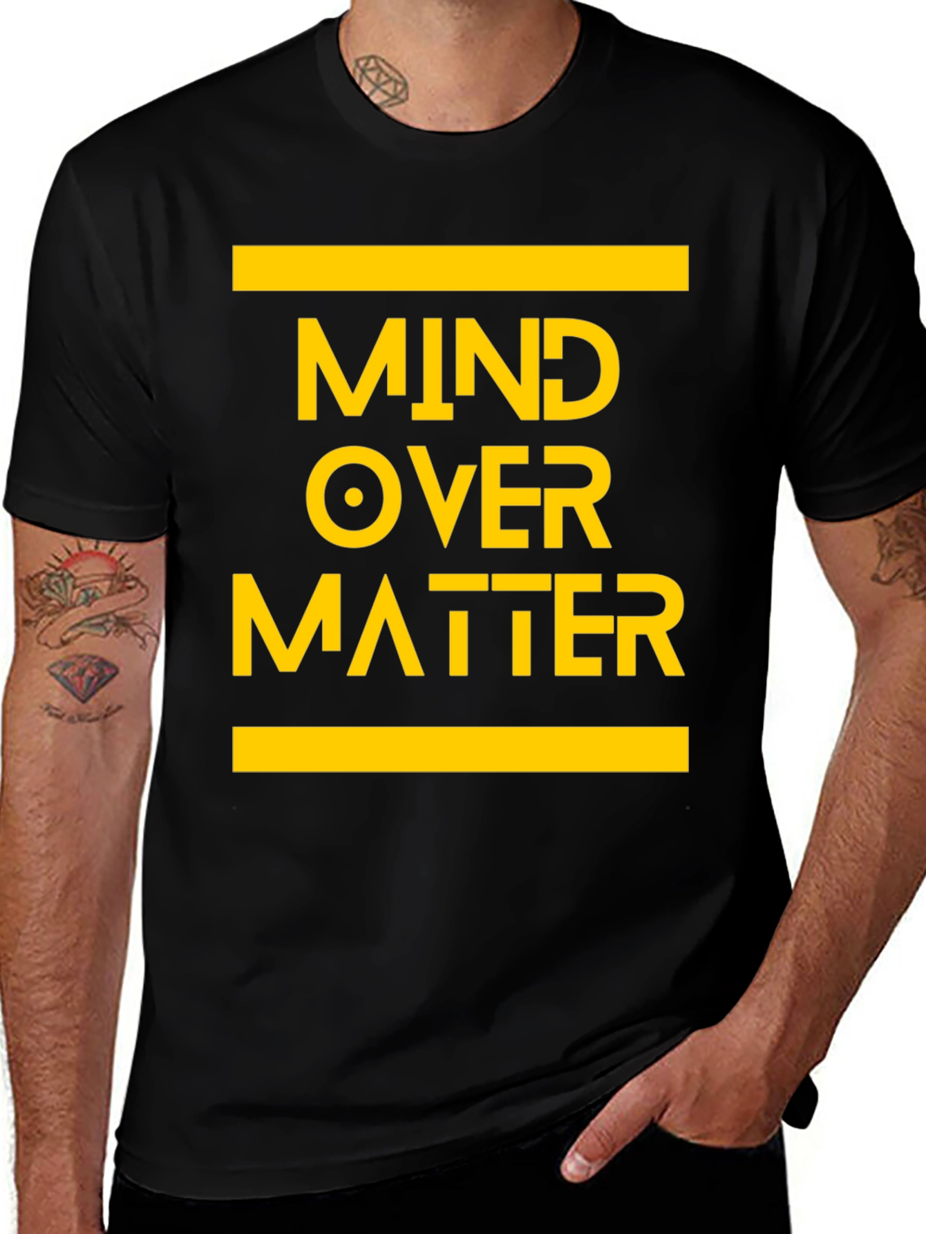 Mind Over Matter Graphic Tee - Black