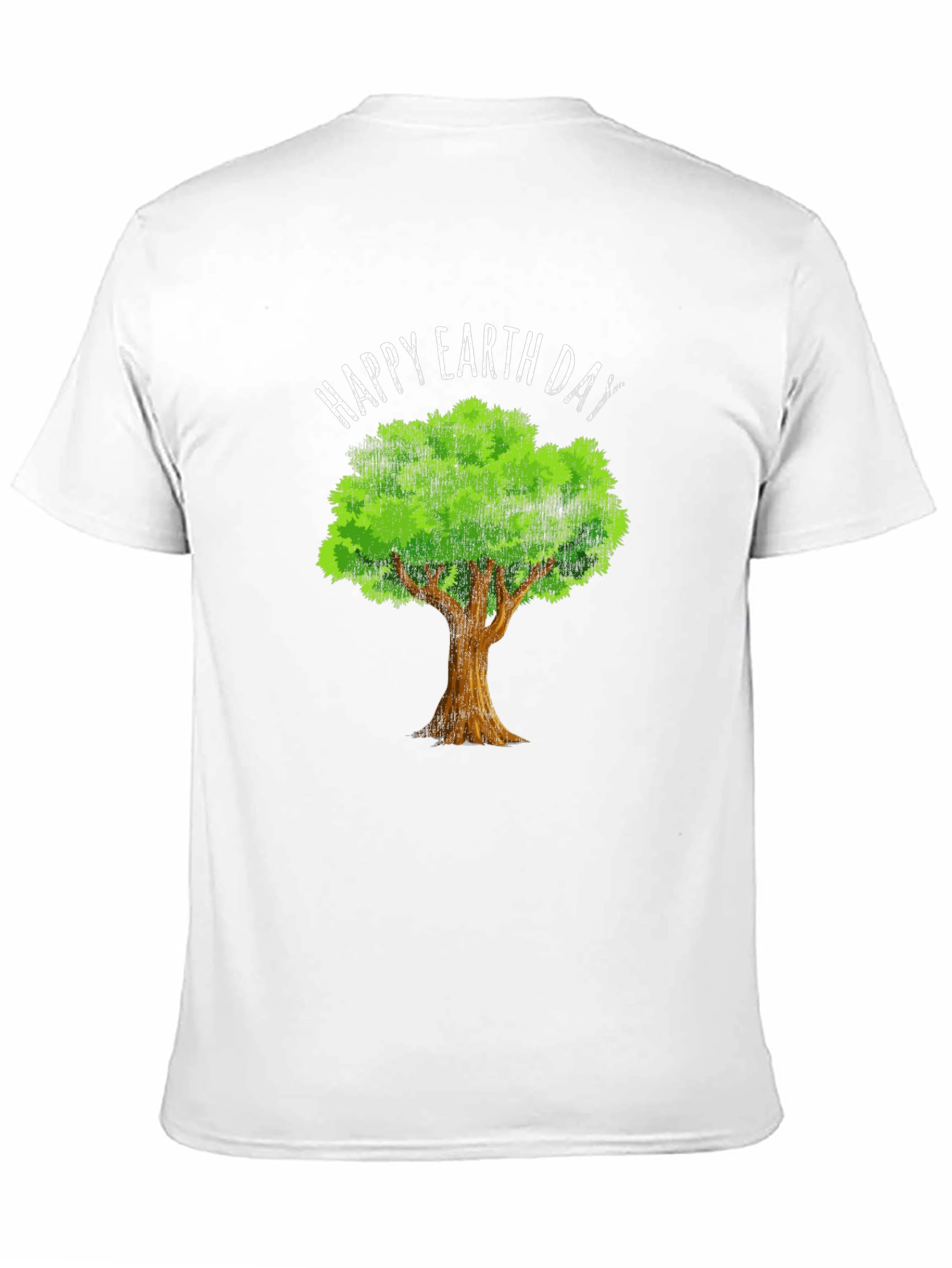 Happy Earth Day Tree Graphic Tee - Eco-Friendly Design