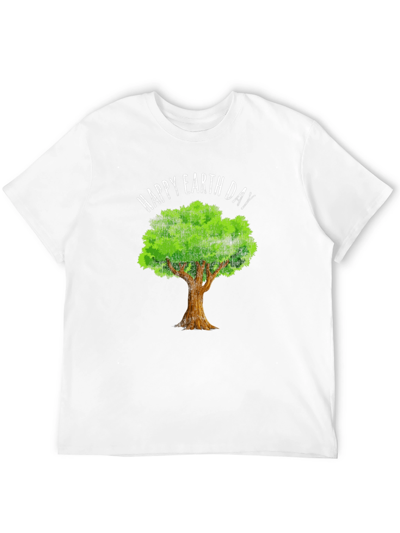 Happy Earth Day Tree Graphic Tee - Eco-Friendly Design