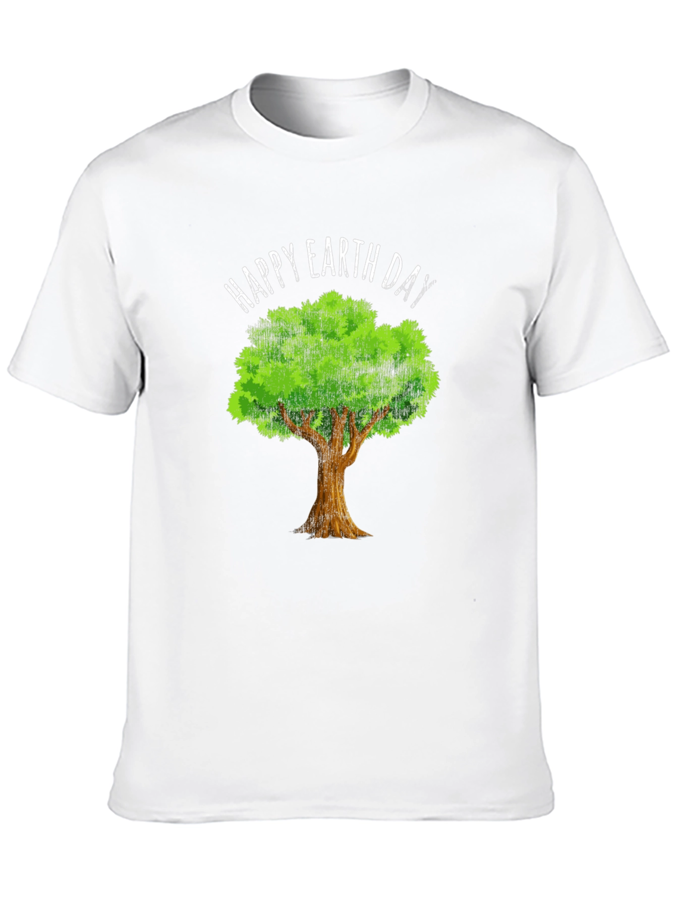 Happy Earth Day Tree Graphic Tee - Eco-Friendly Design