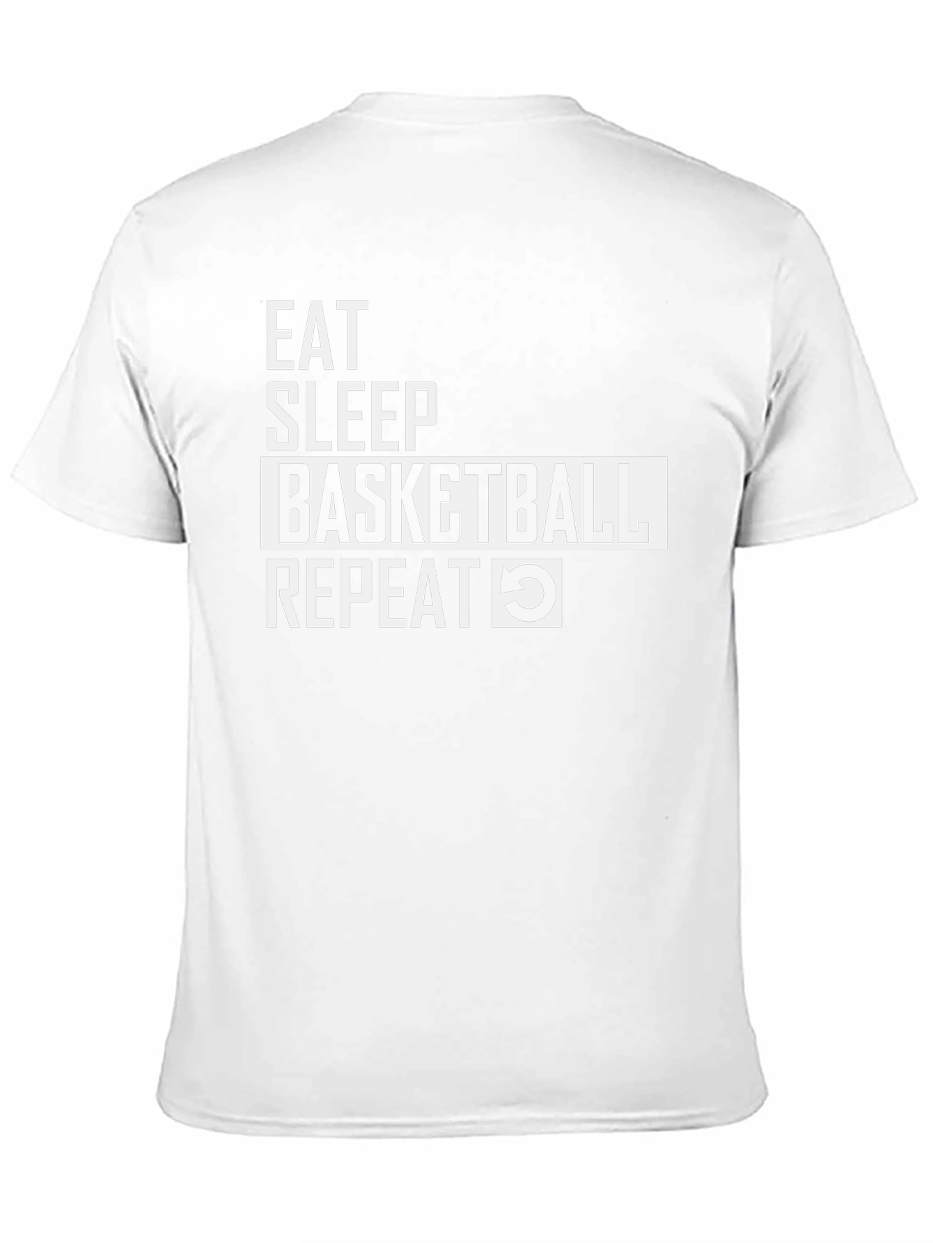 Eat Sleep Basketball Repeat Graphic Tee