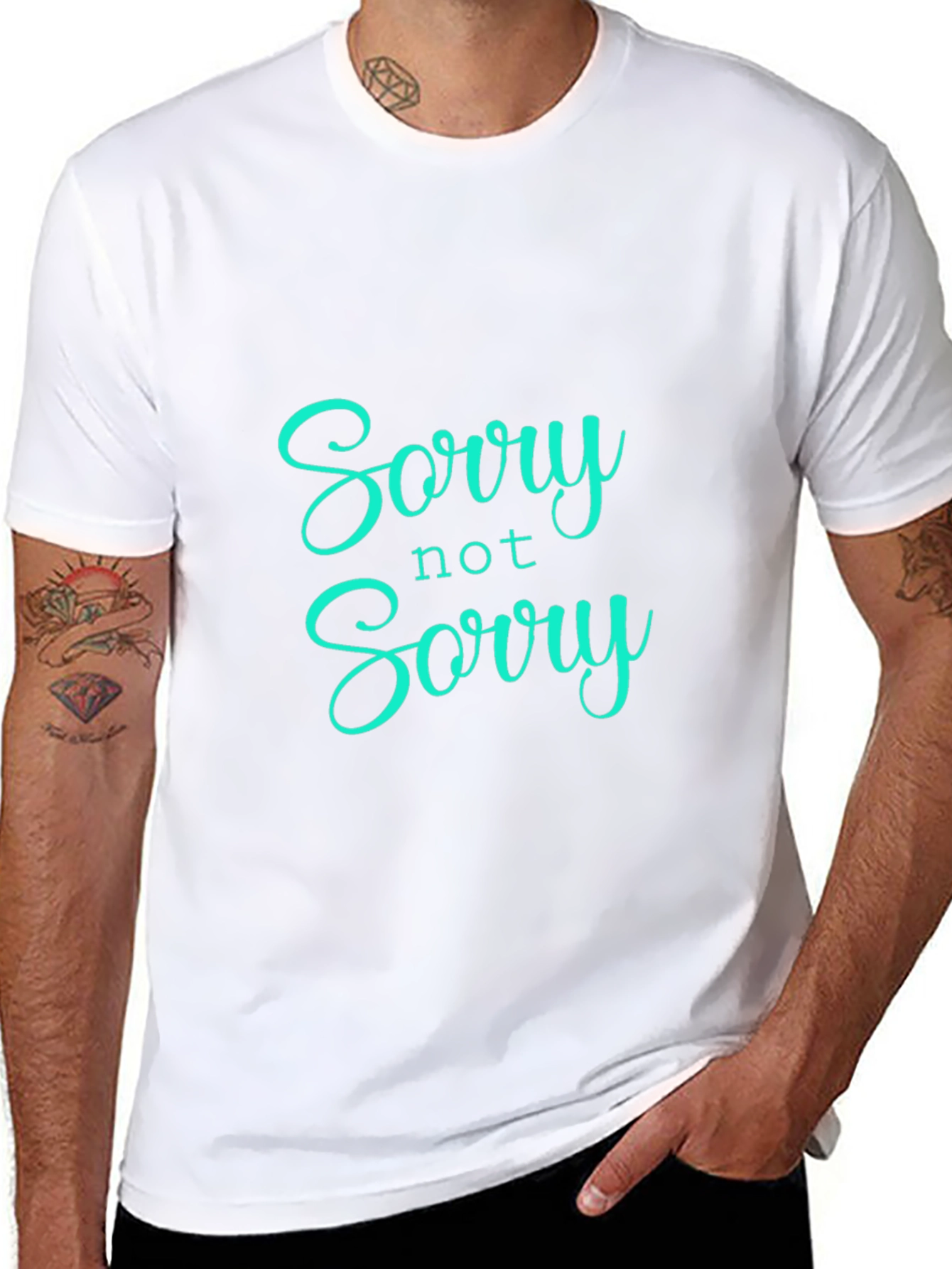 Sorry Not Sorry Black Graphic Tee