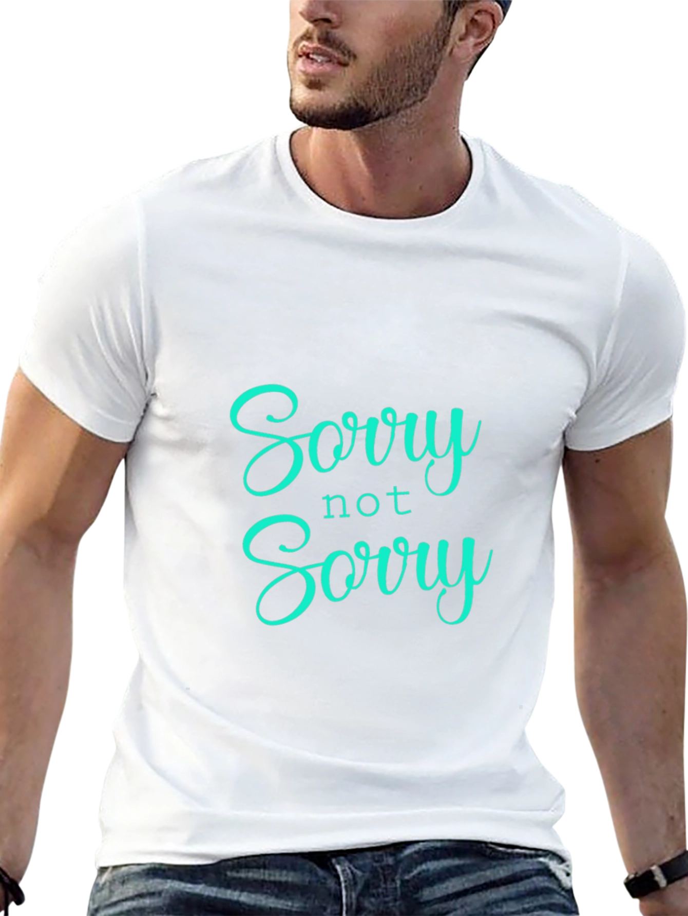 Sorry Not Sorry Black Graphic Tee