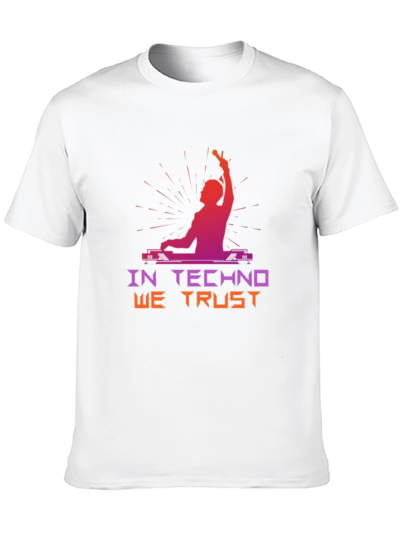 In Techno We Trust Black T-Shirt