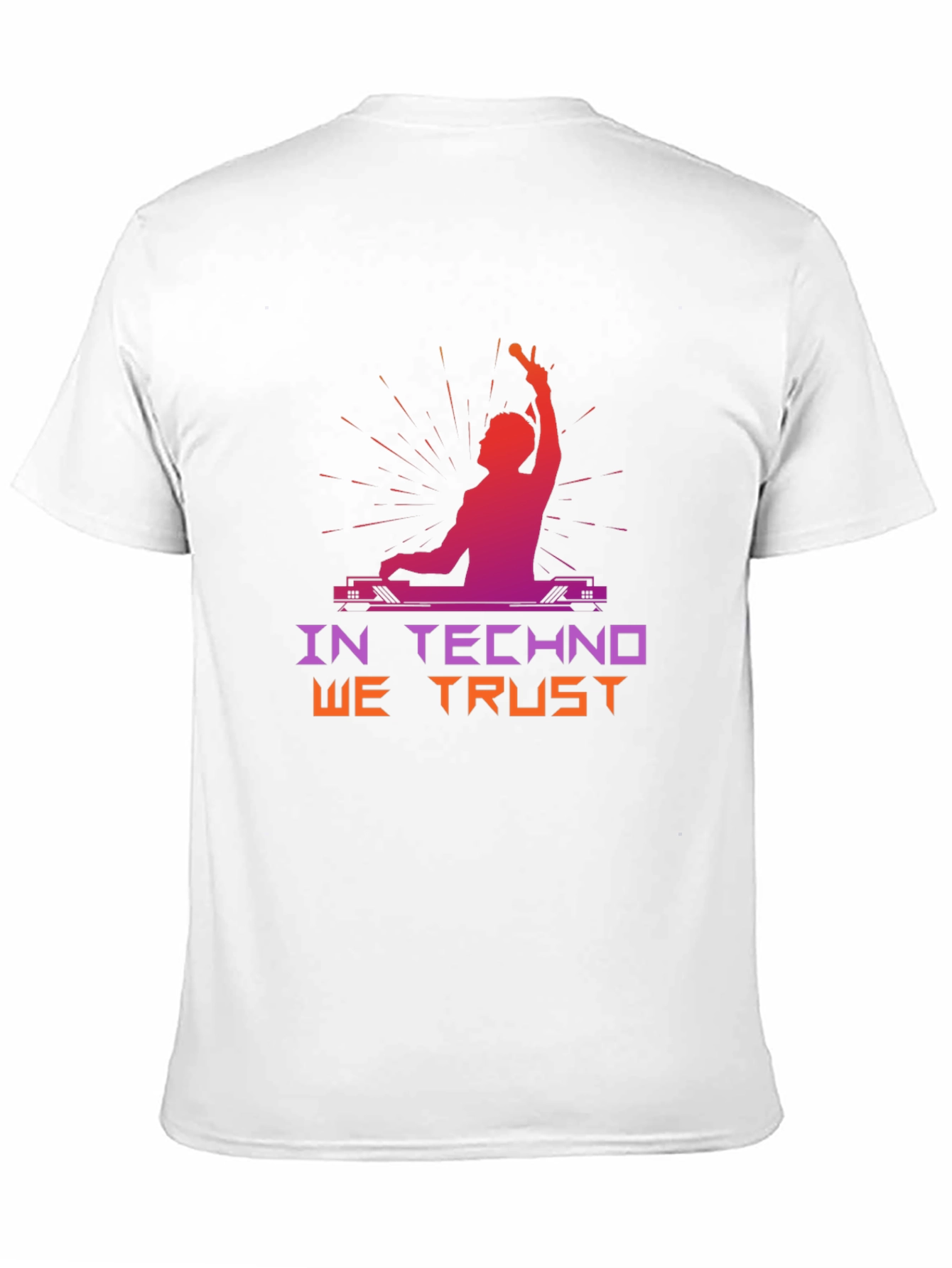 In Techno We Trust Black T-Shirt
