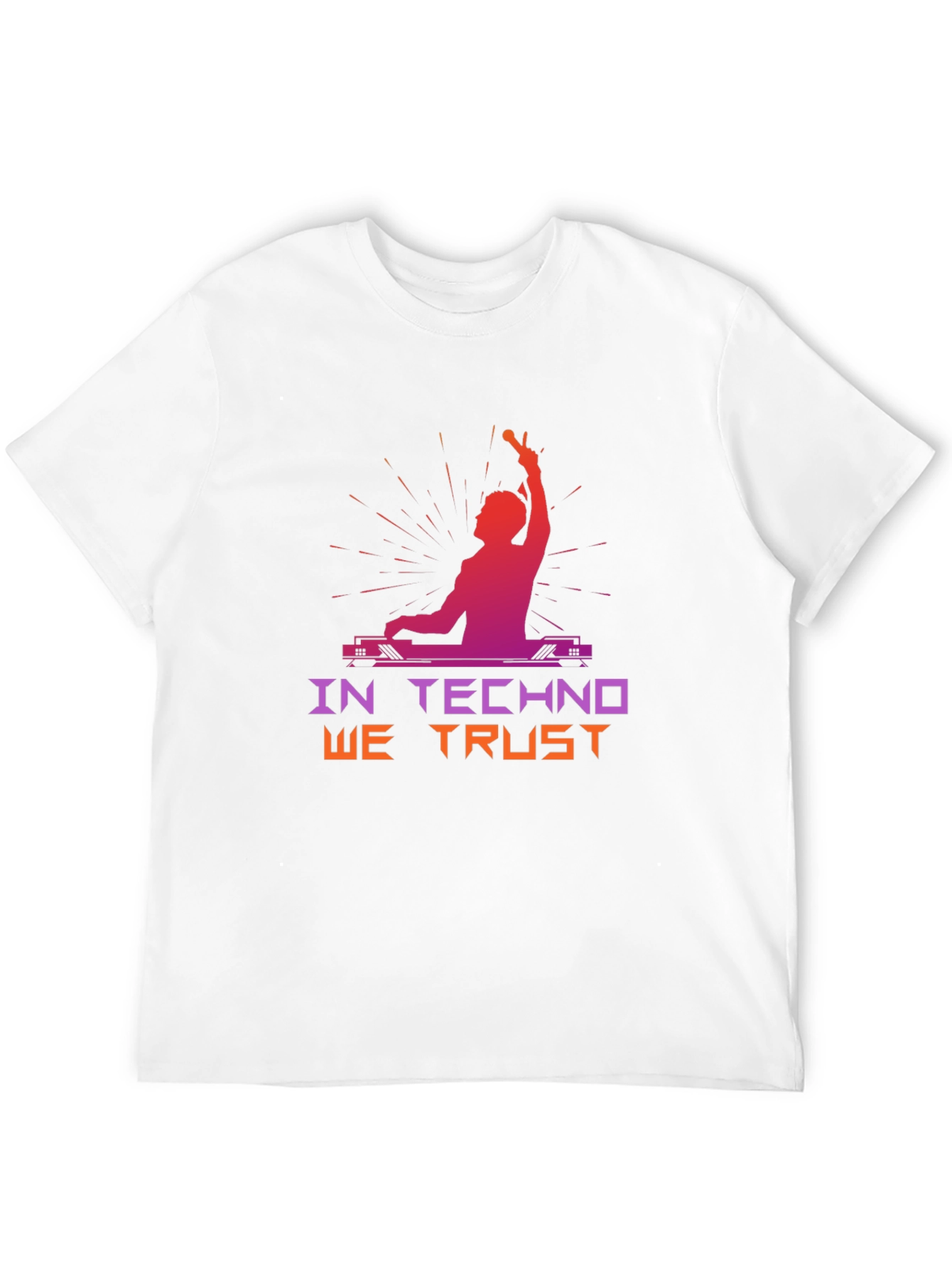 In Techno We Trust Black T-Shirt