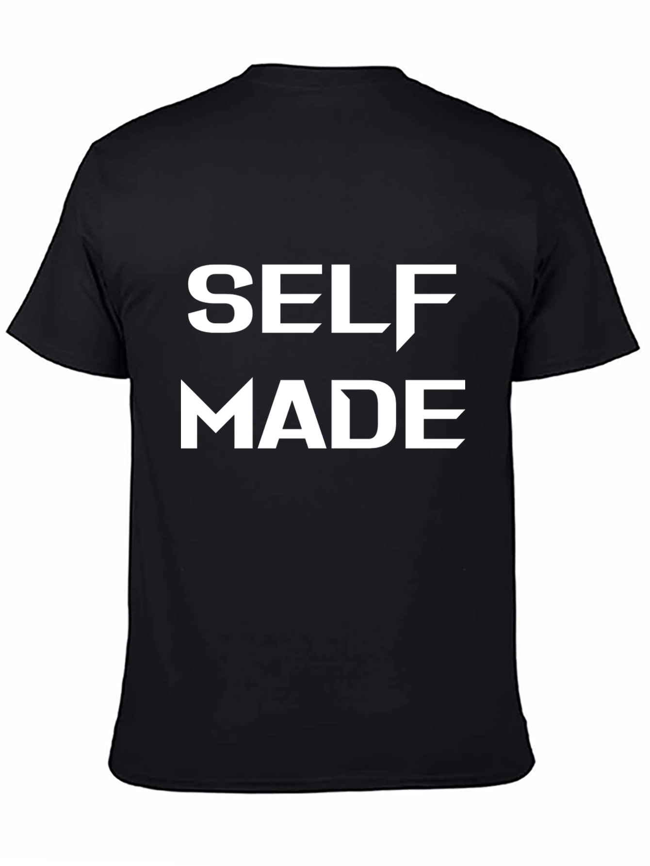 Self Made Black T-Shirt - Bold Statement Tee