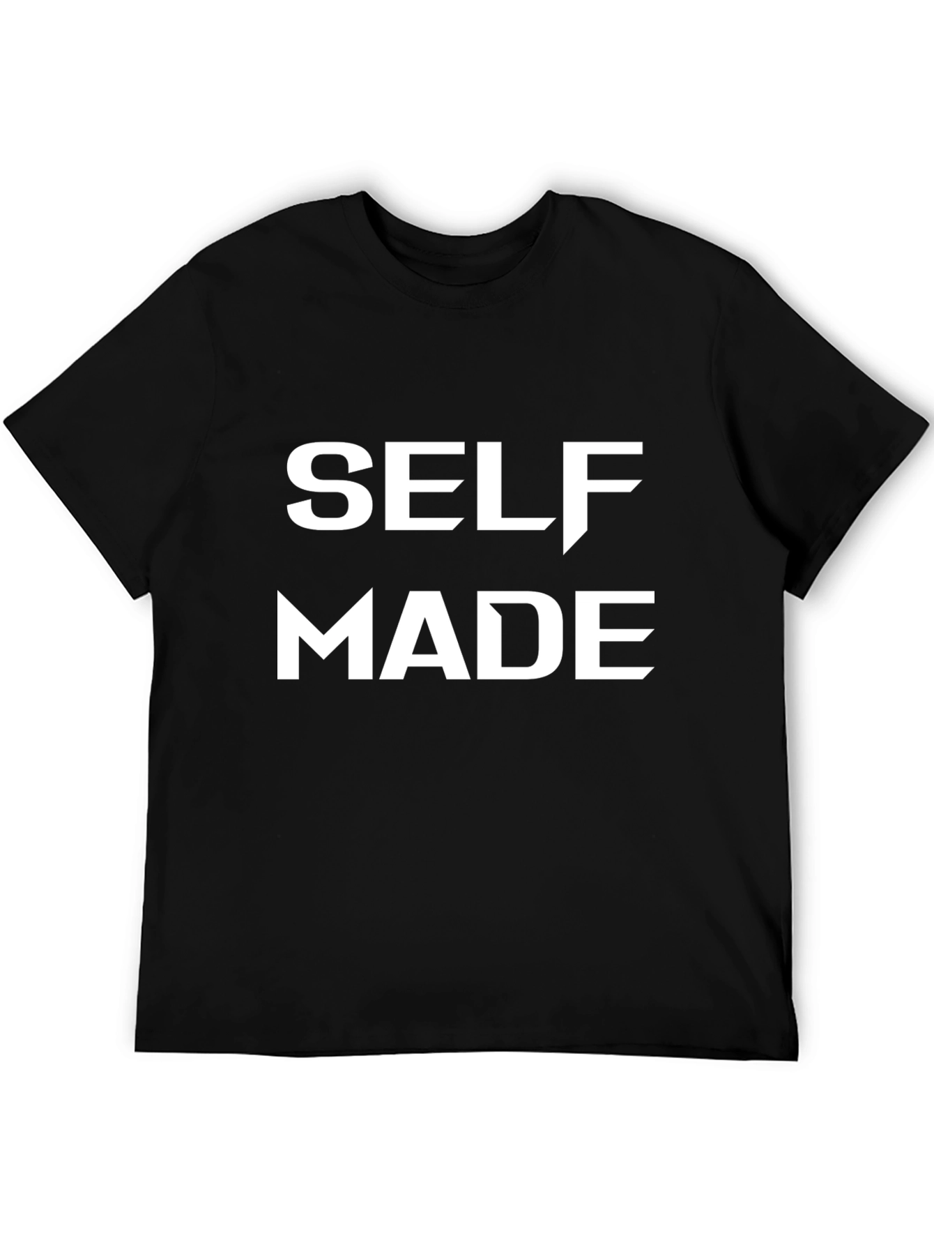 Self Made Black T-Shirt - Bold Statement Tee