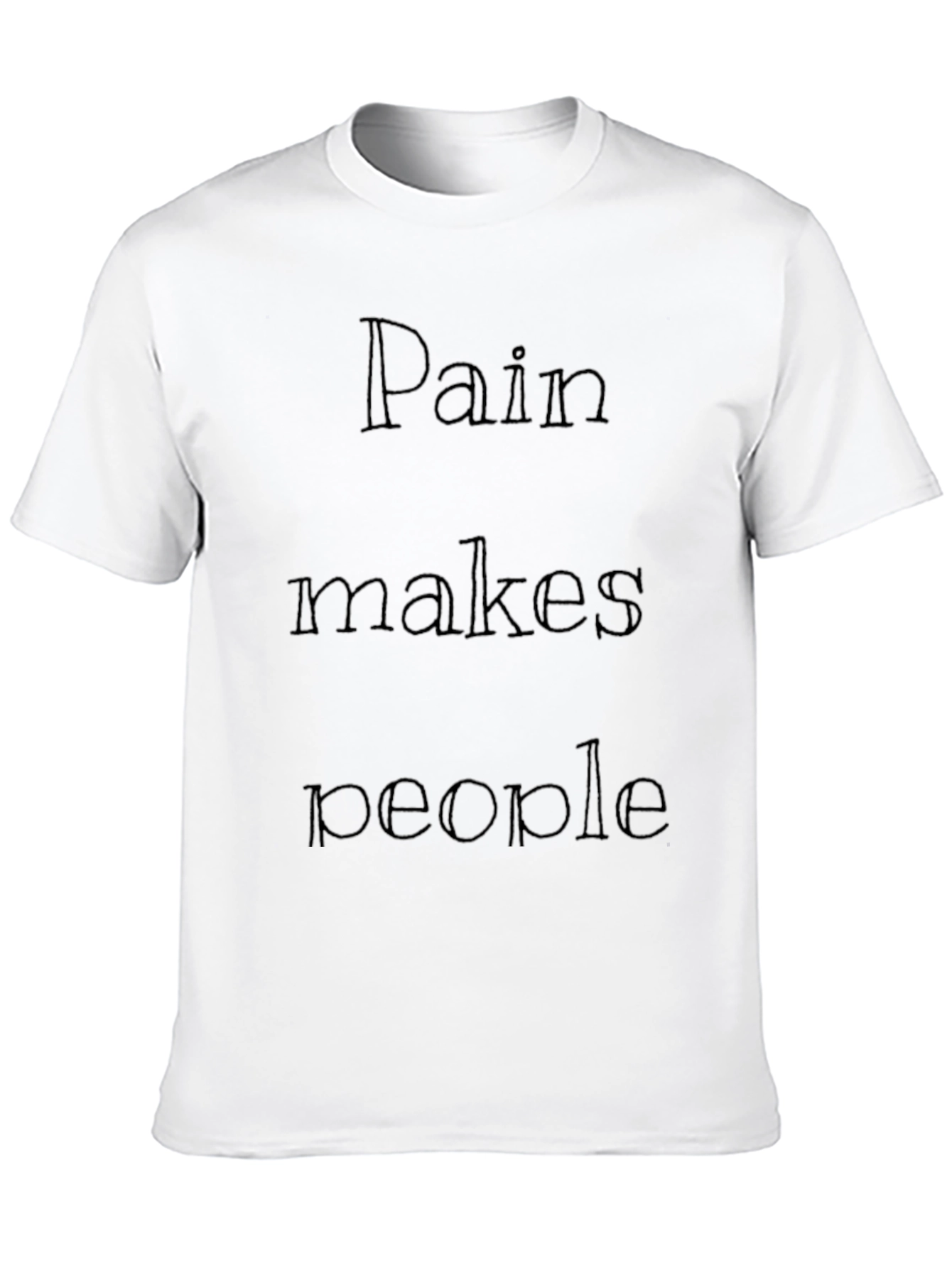 Pain Makes People Graphic Tee - Black