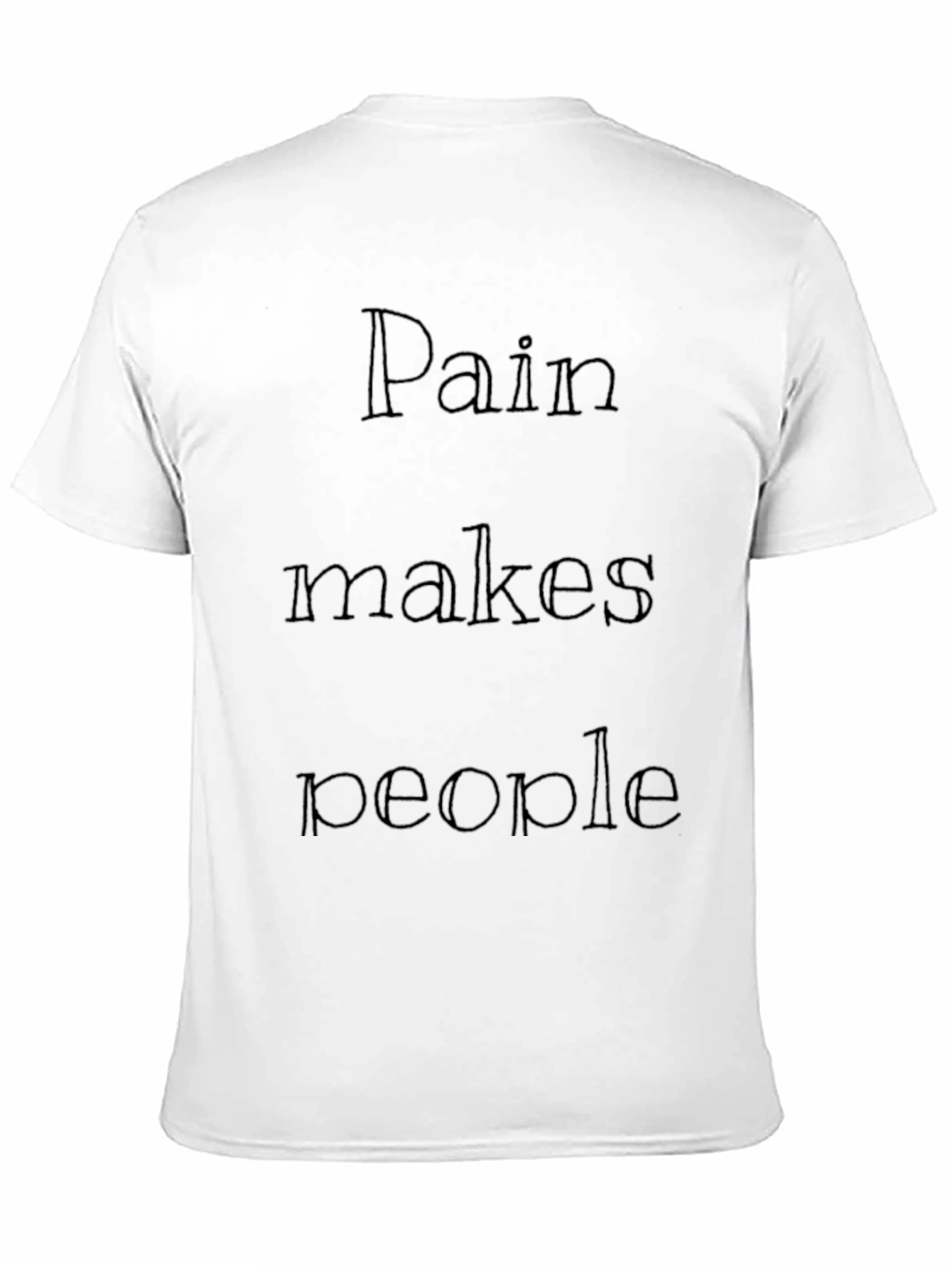 Pain Makes People Graphic Tee - Black