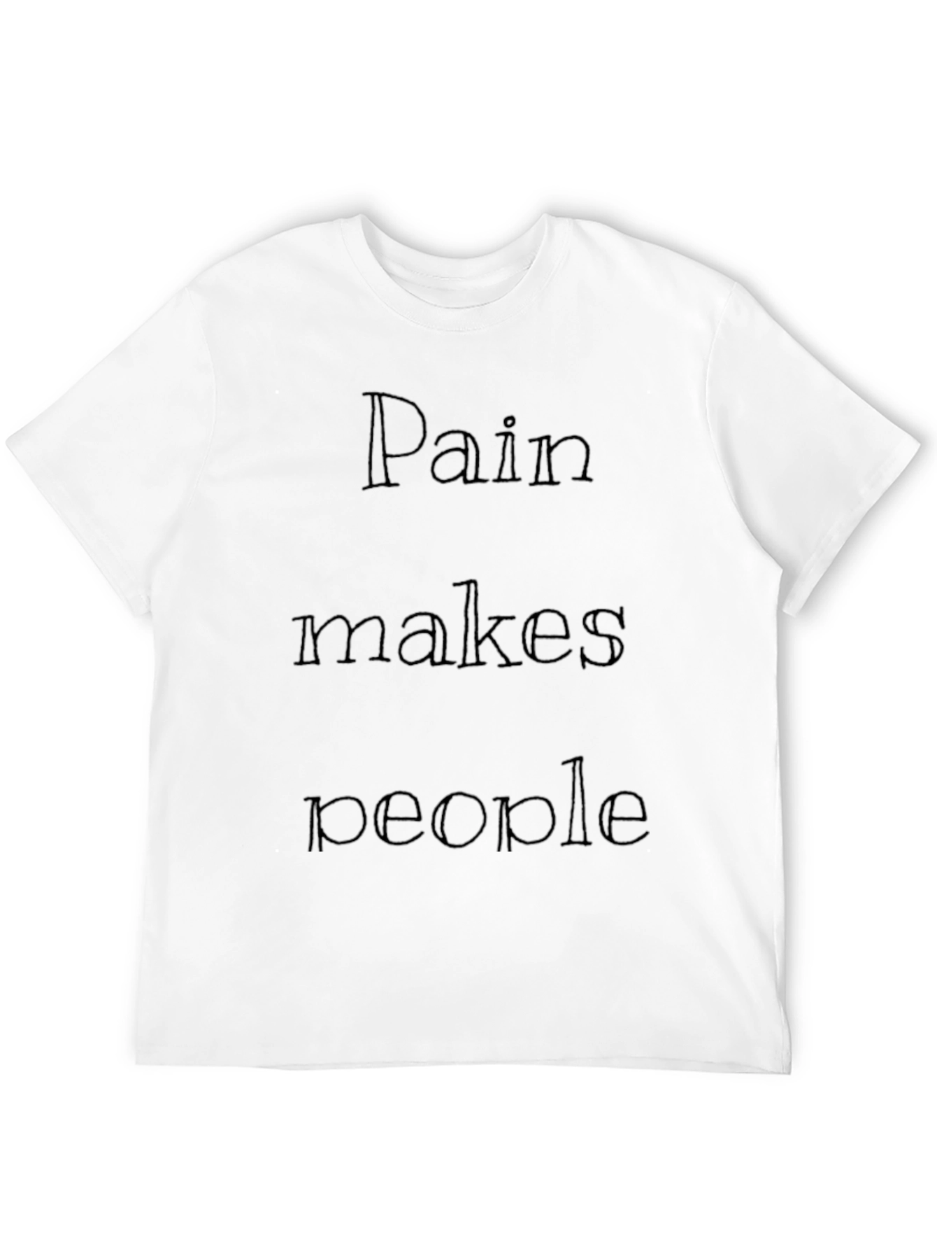 Pain Makes People Graphic Tee - Black