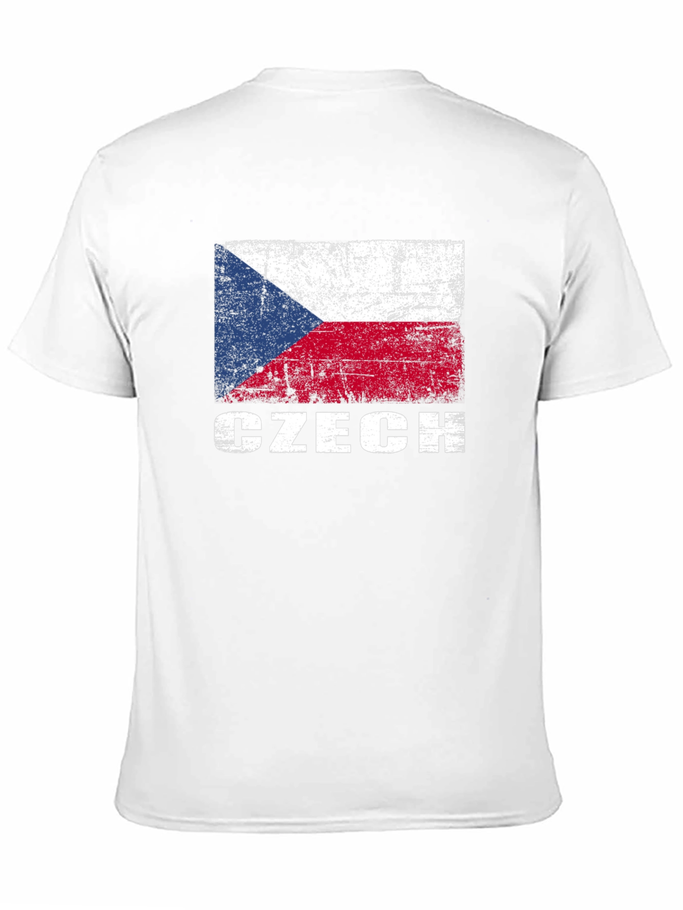Czech Flag T-Shirt - Distressed Style