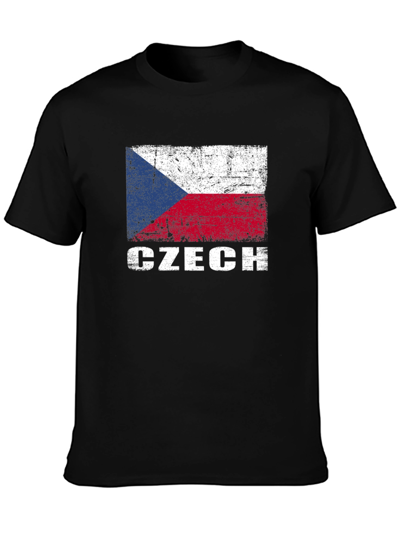 Czech Flag T-Shirt - Distressed Style
