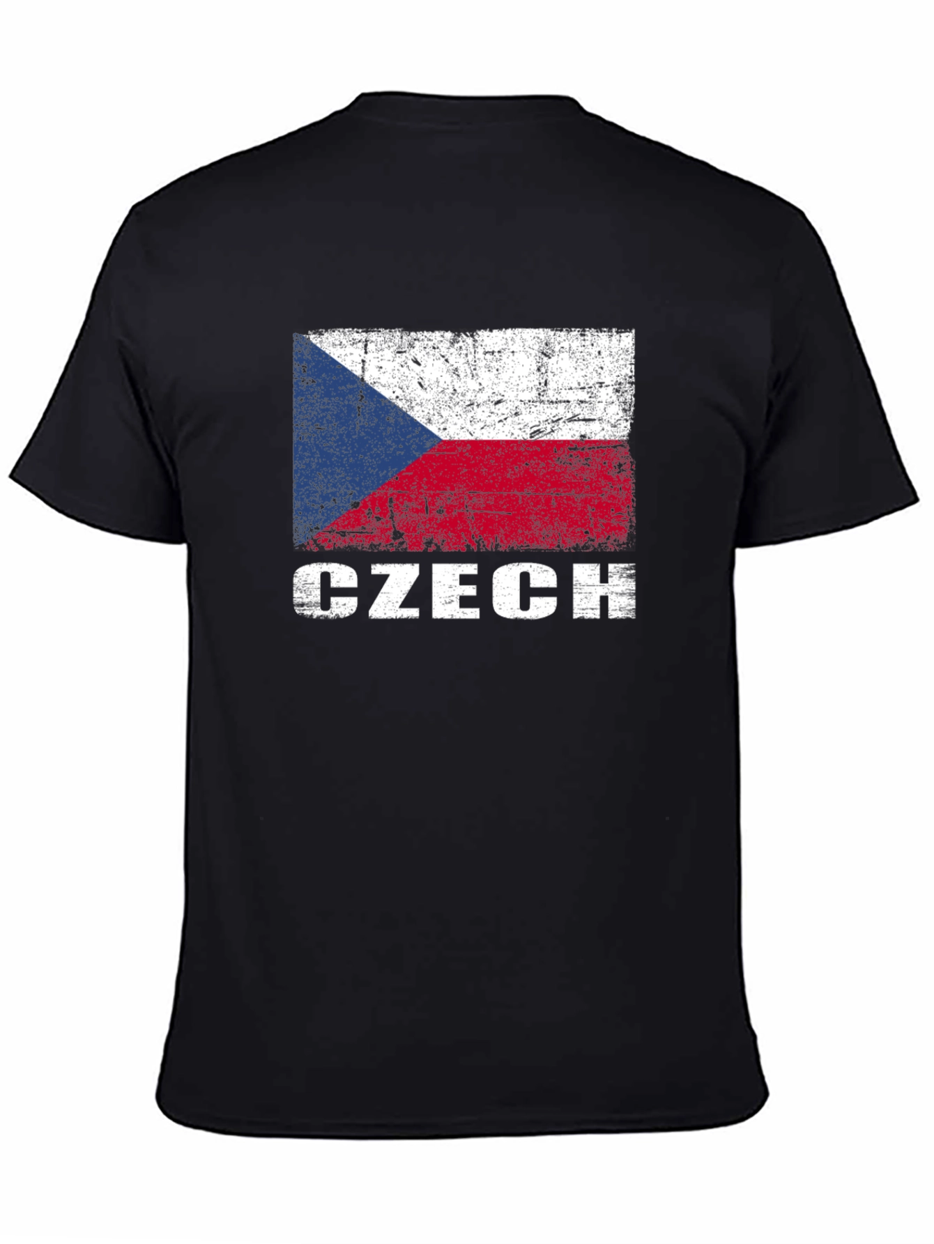 Czech Flag T-Shirt - Distressed Style