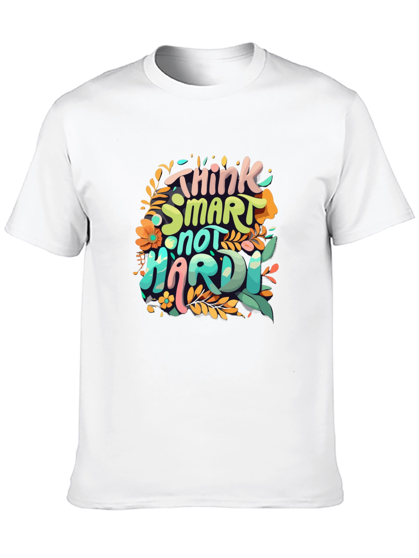 Think Smart T-Shirt - Floral Design
