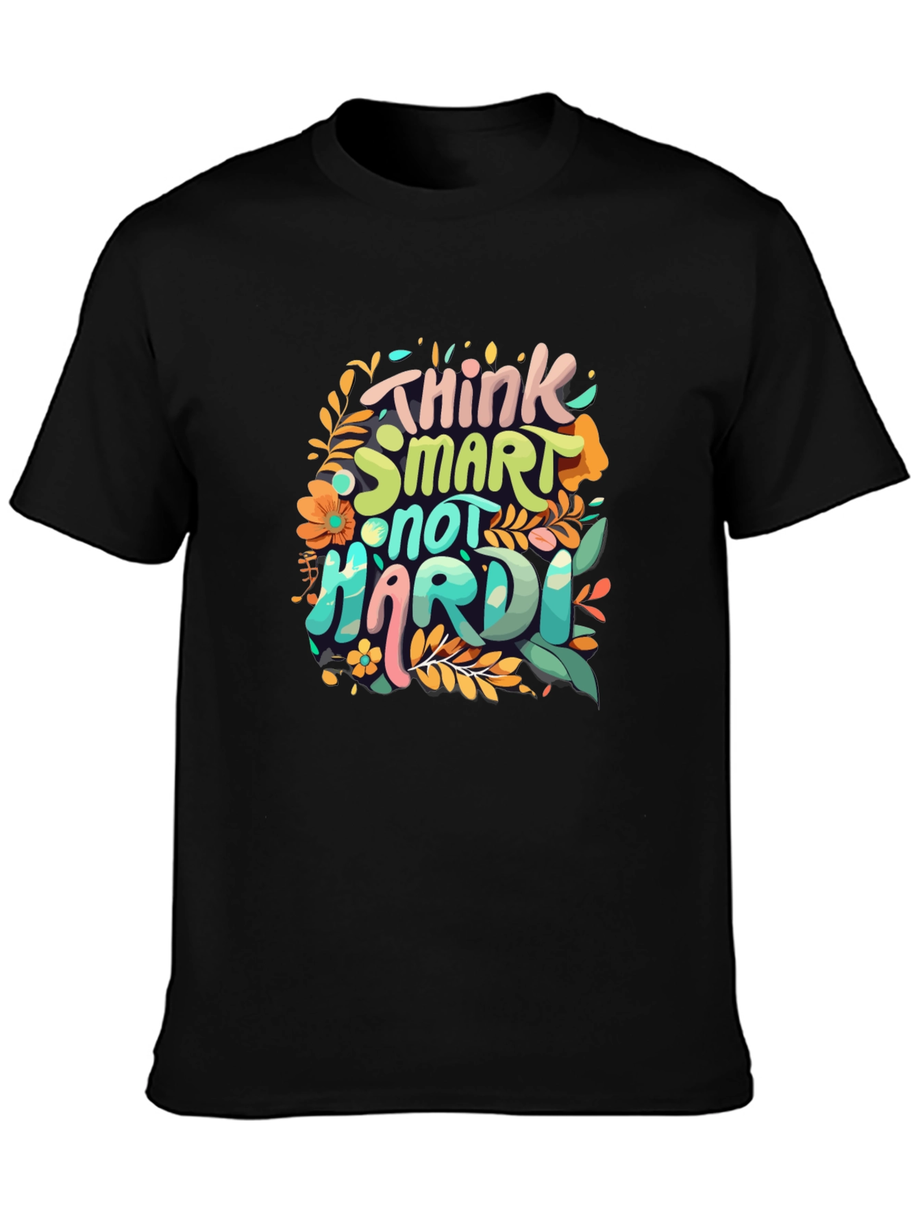 Think Smart T-Shirt - Floral Design