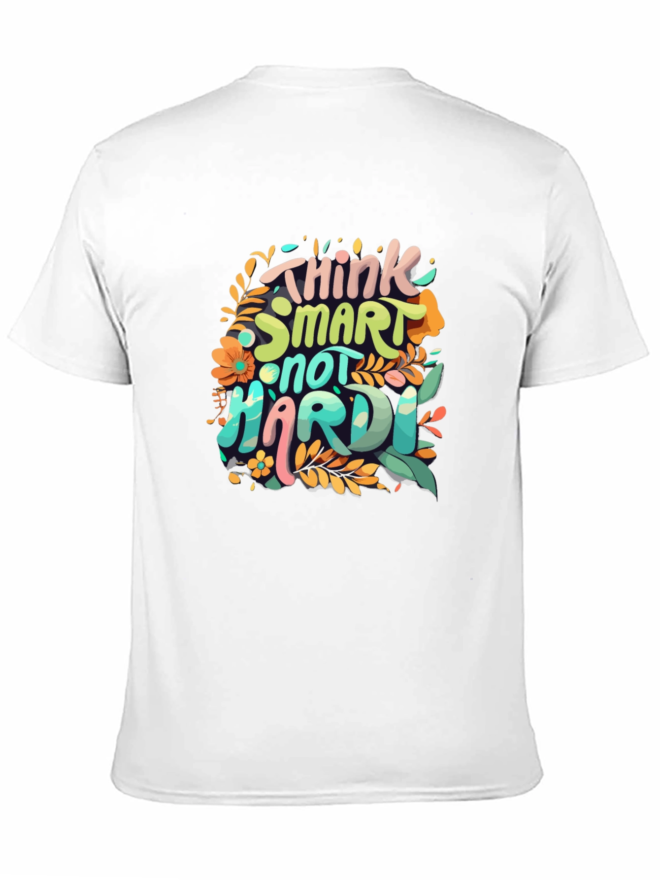 Think Smart T-Shirt - Floral Design
