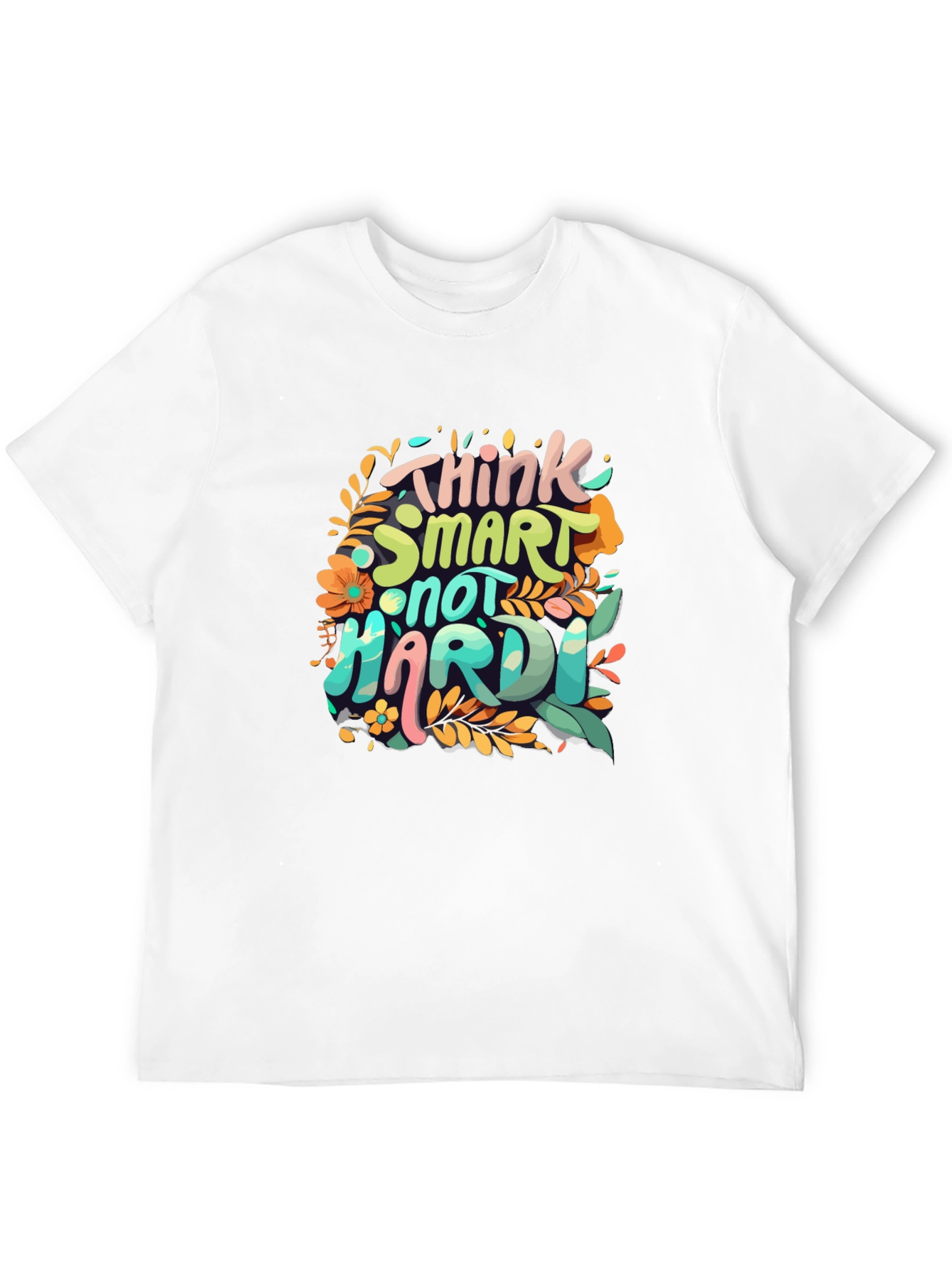 Think Smart T-Shirt - Floral Design