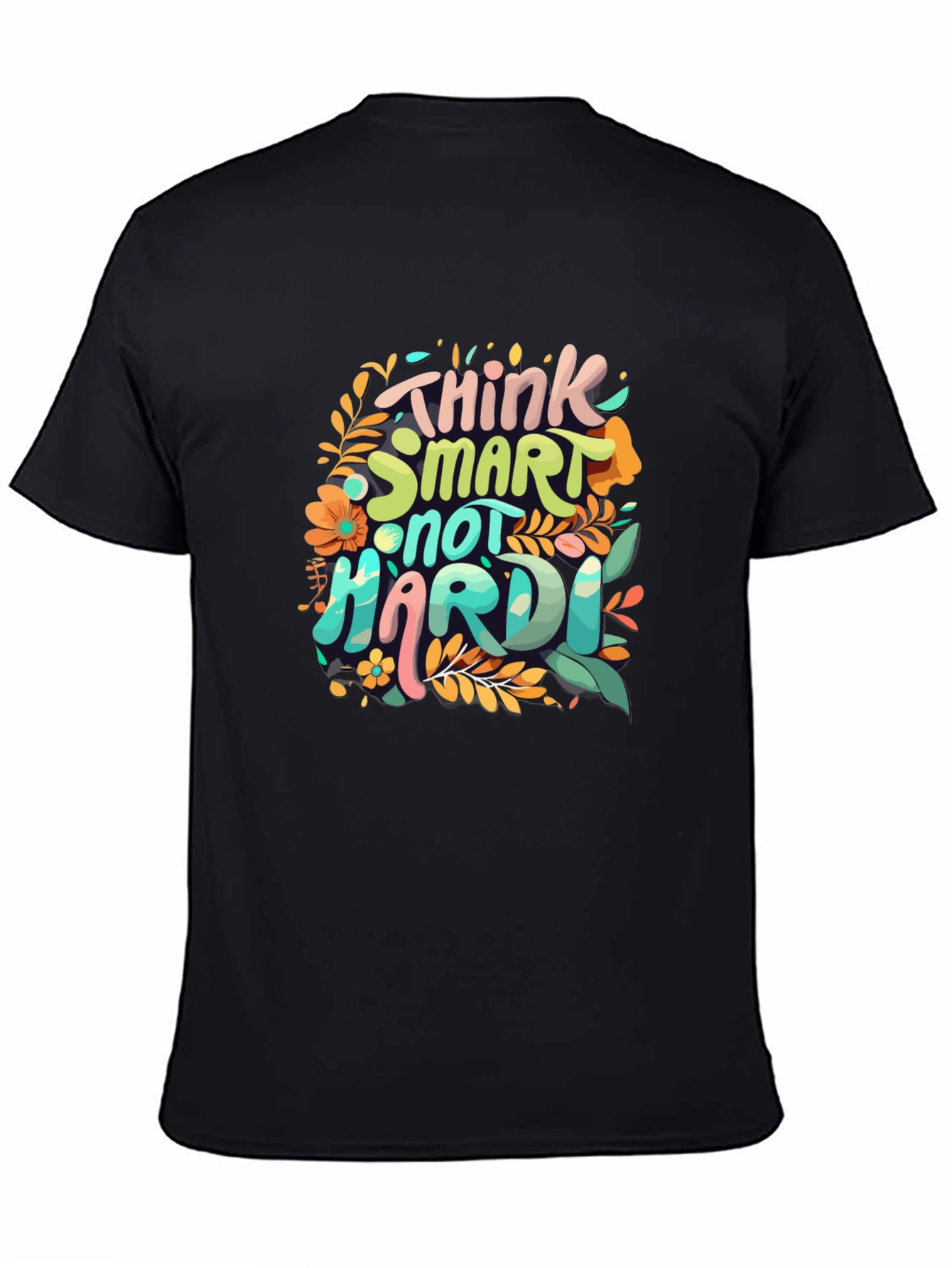 Think Smart T-Shirt - Floral Design