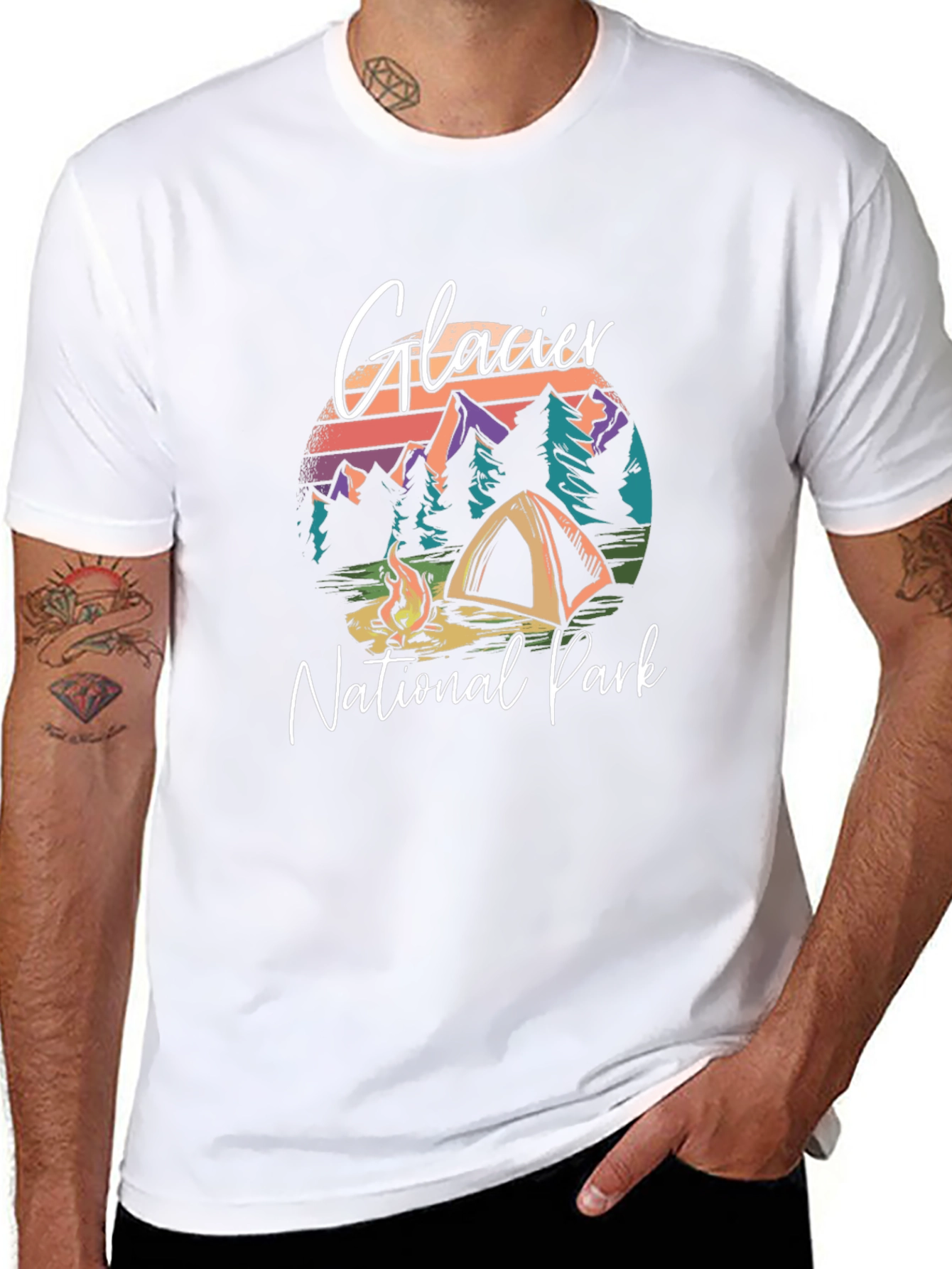 Glacier National Park Graphic T-Shirt