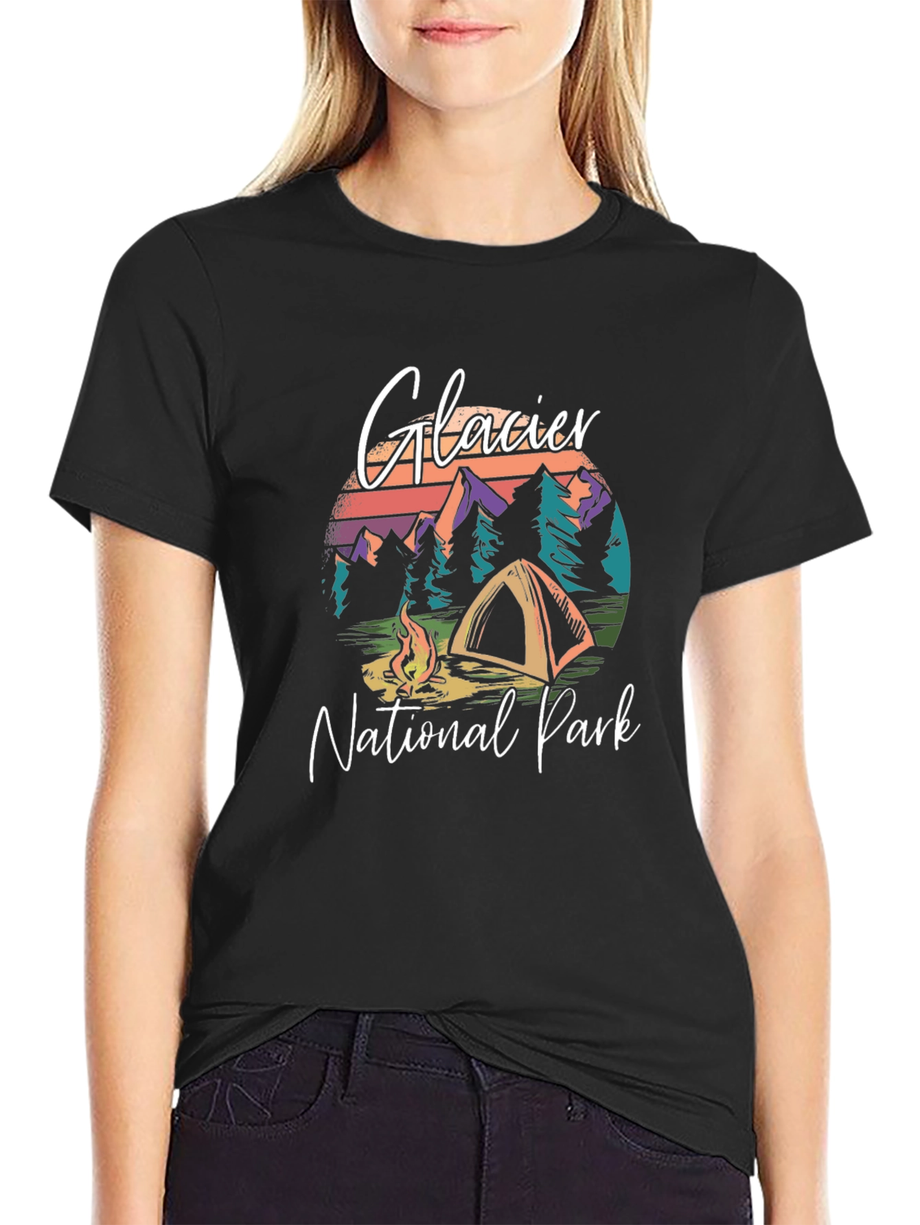 Glacier National Park Graphic T-Shirt