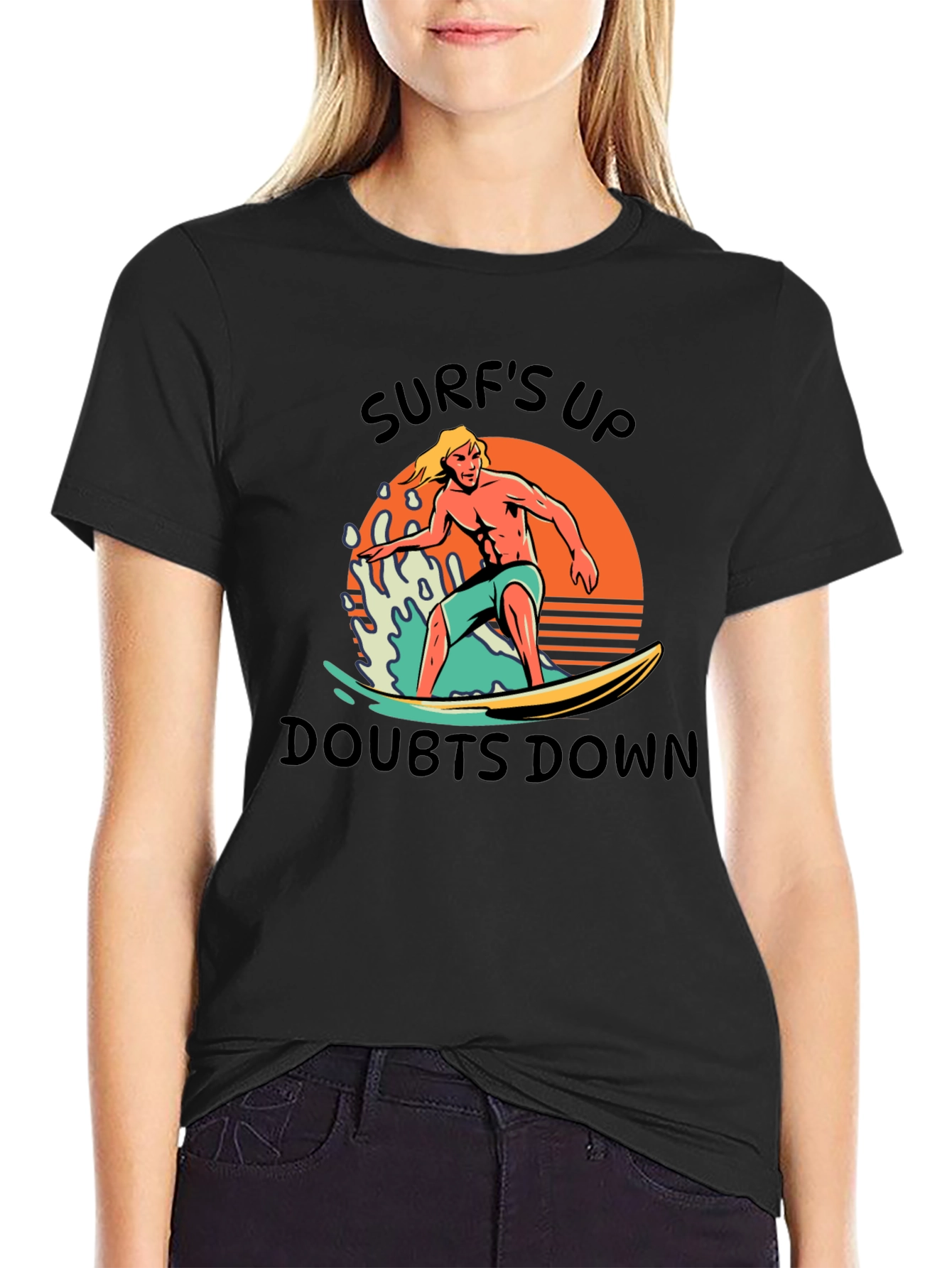 Surfs Up T-Shirt - Surfer Graphic Tee