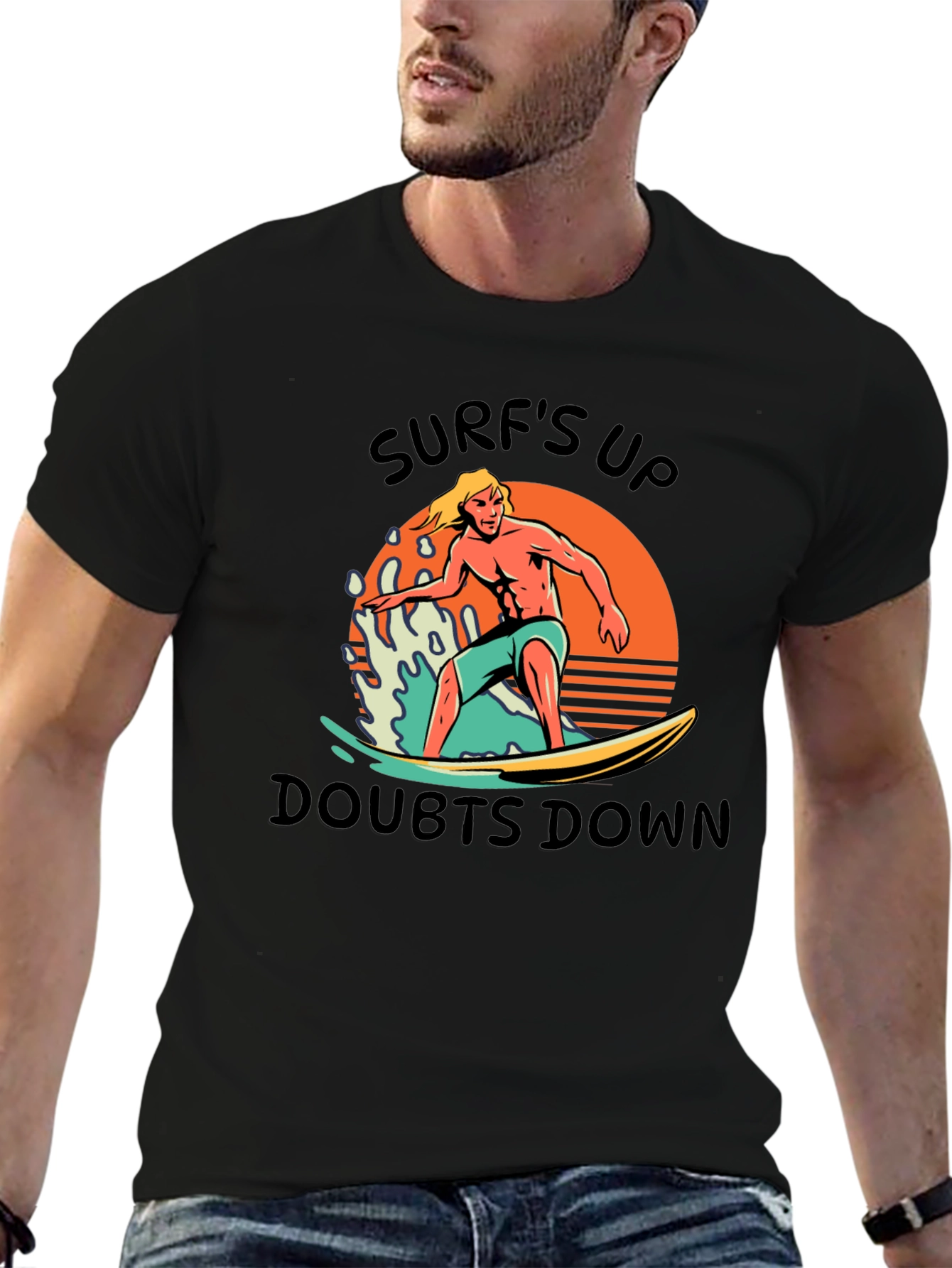 Surfs Up T-Shirt - Surfer Graphic Tee