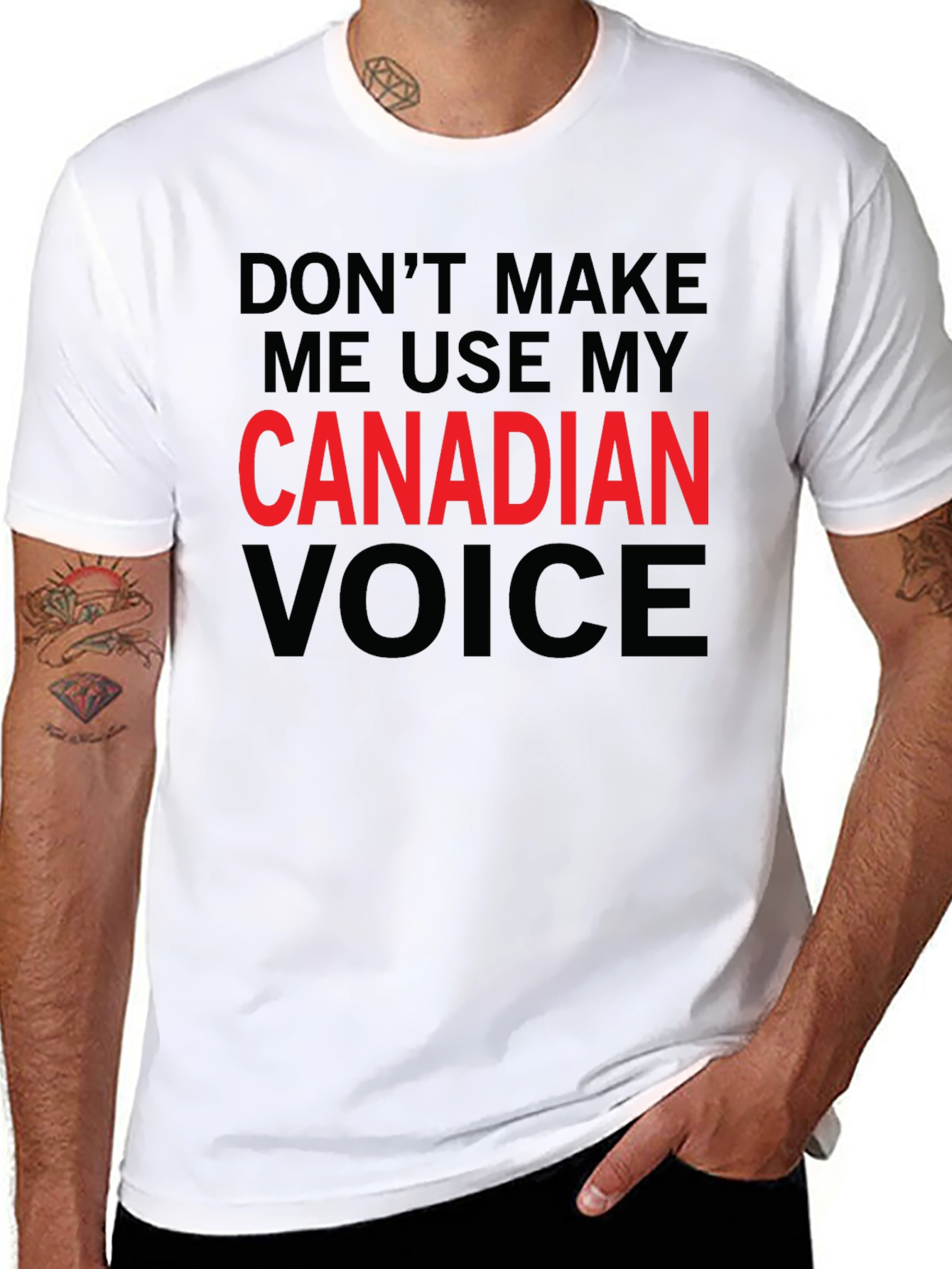 Canadian Voice T-Shirt - Sarcastic Humor Tee