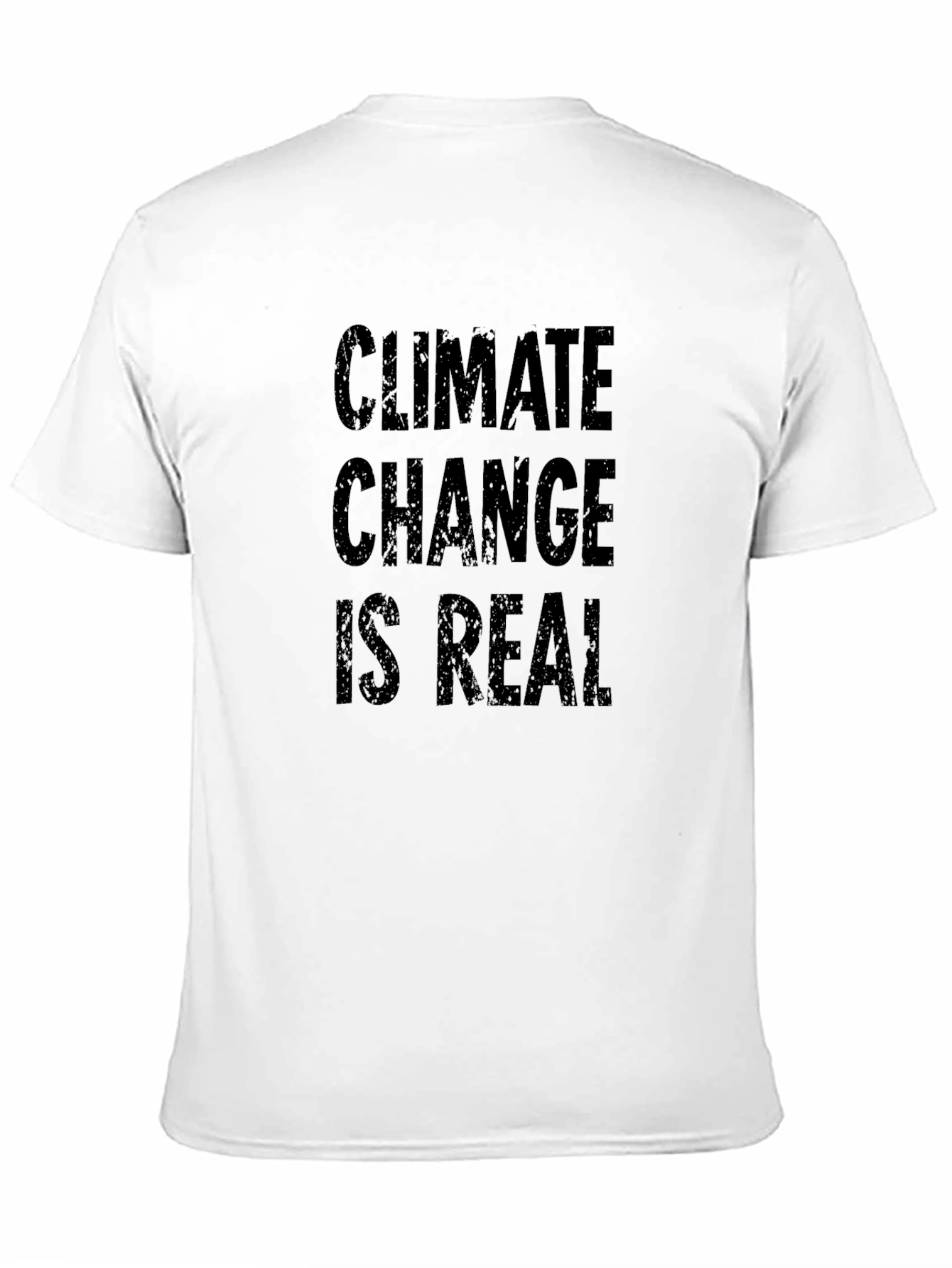 Climate Change is Real Black Graphic Tee Shirt