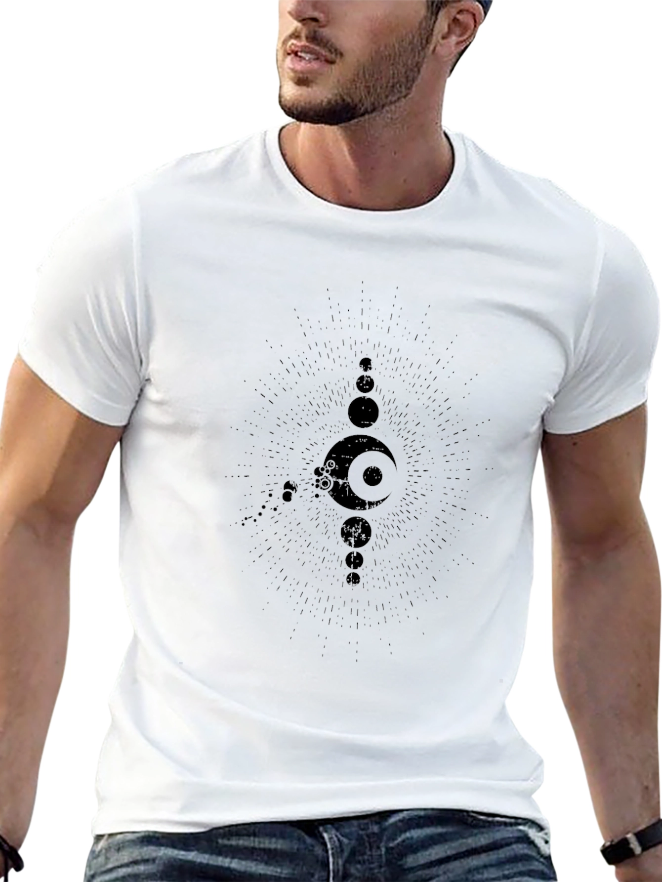 Black Graphic Print T-Shirt