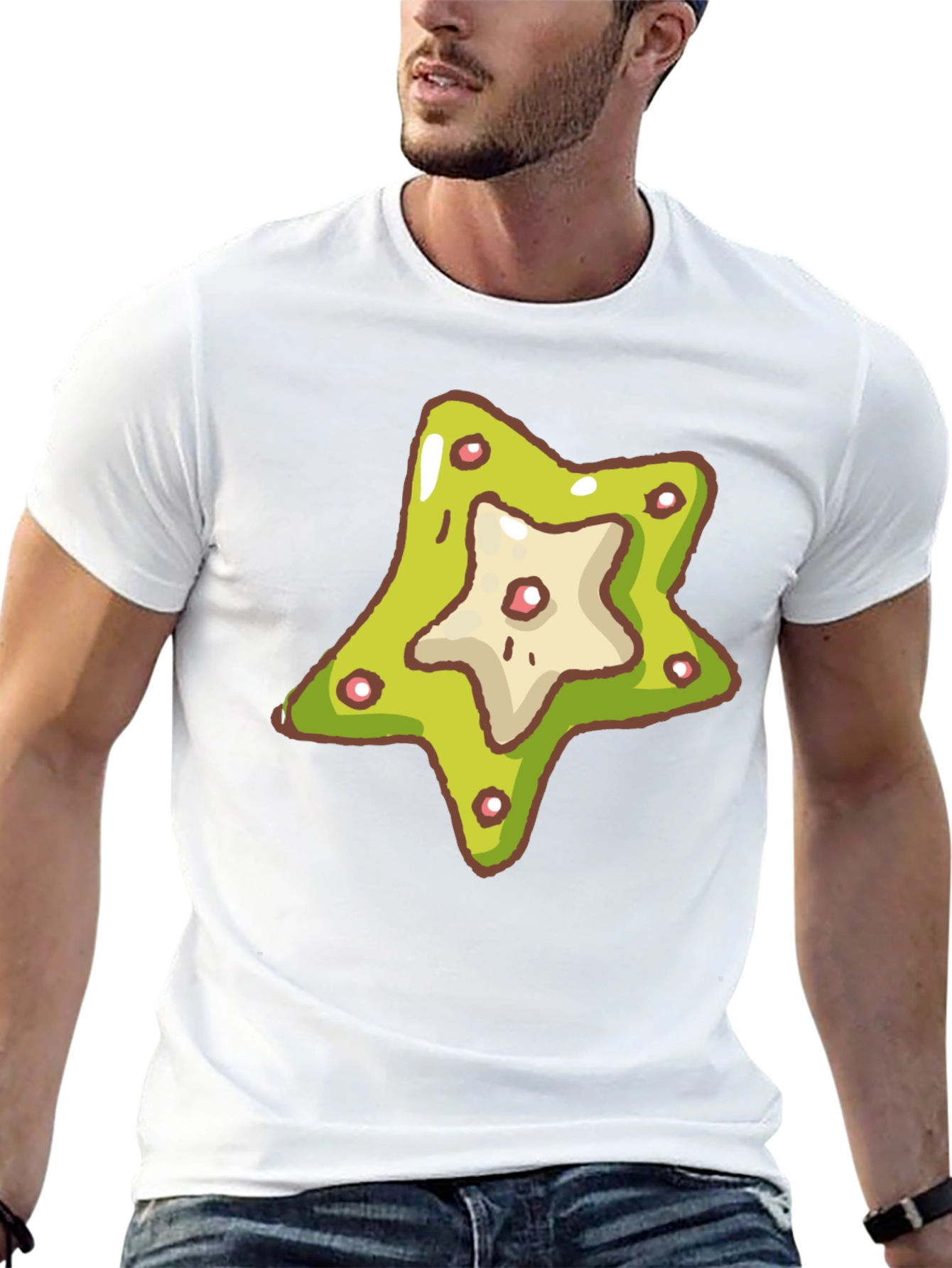 Star Cookie Graphic Tee - Casual Comfort