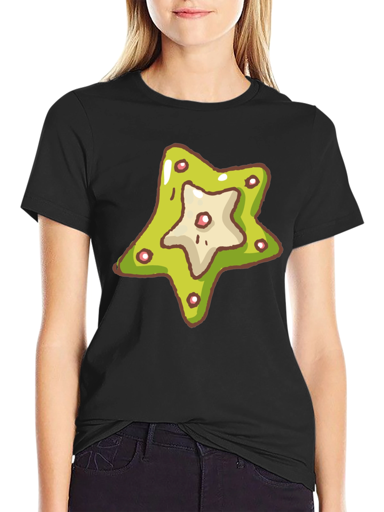 Star Cookie Graphic Tee - Casual Comfort