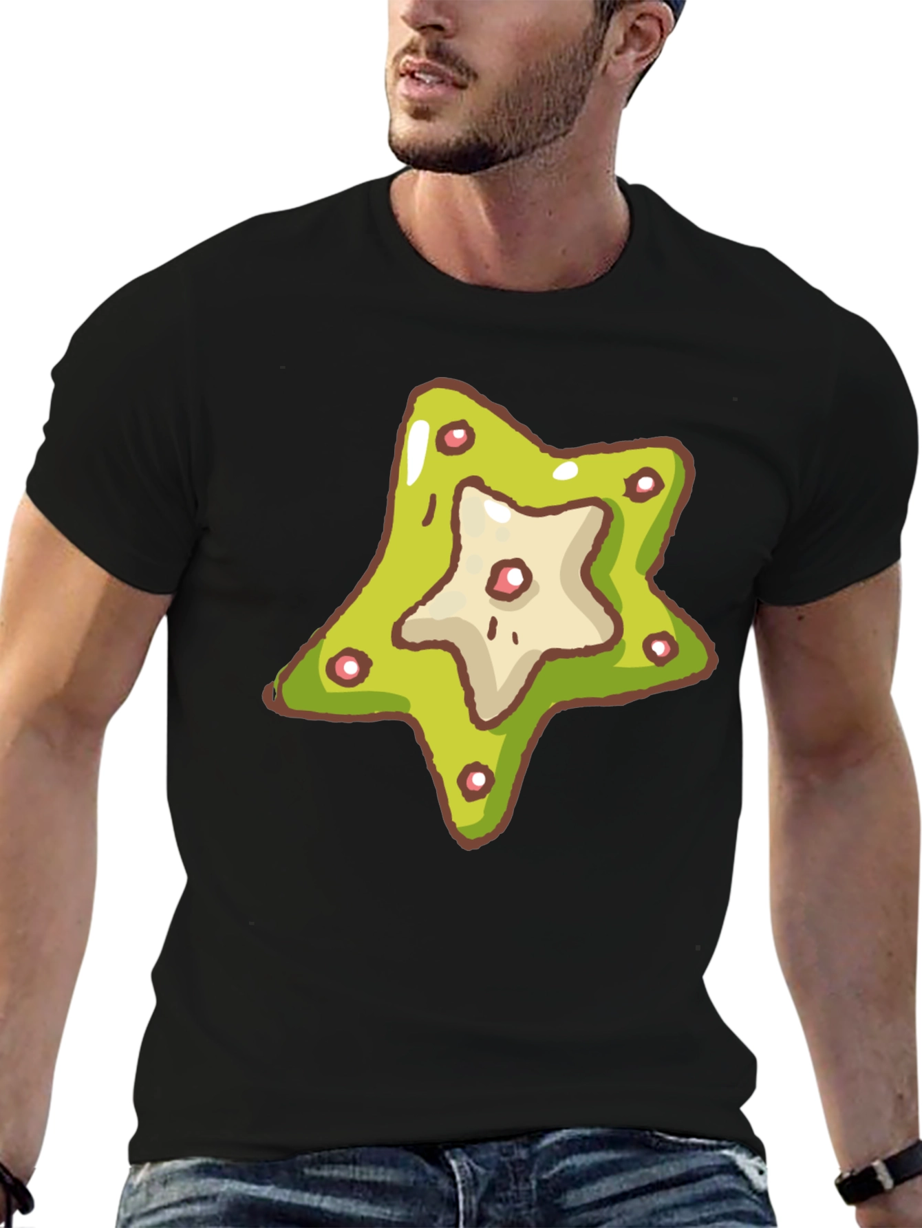 Star Cookie Graphic Tee - Casual Comfort