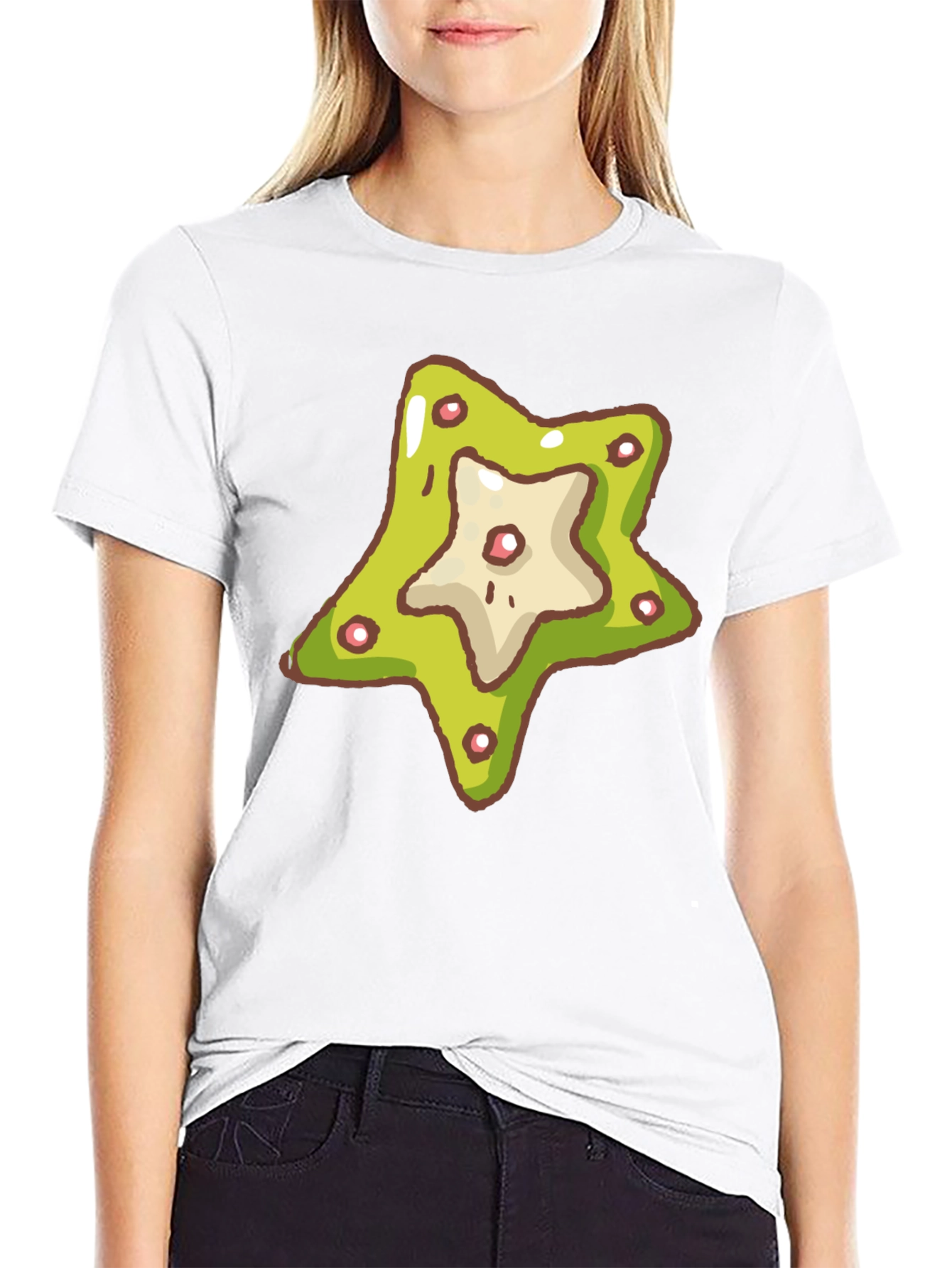 Star Cookie Graphic Tee - Casual Comfort