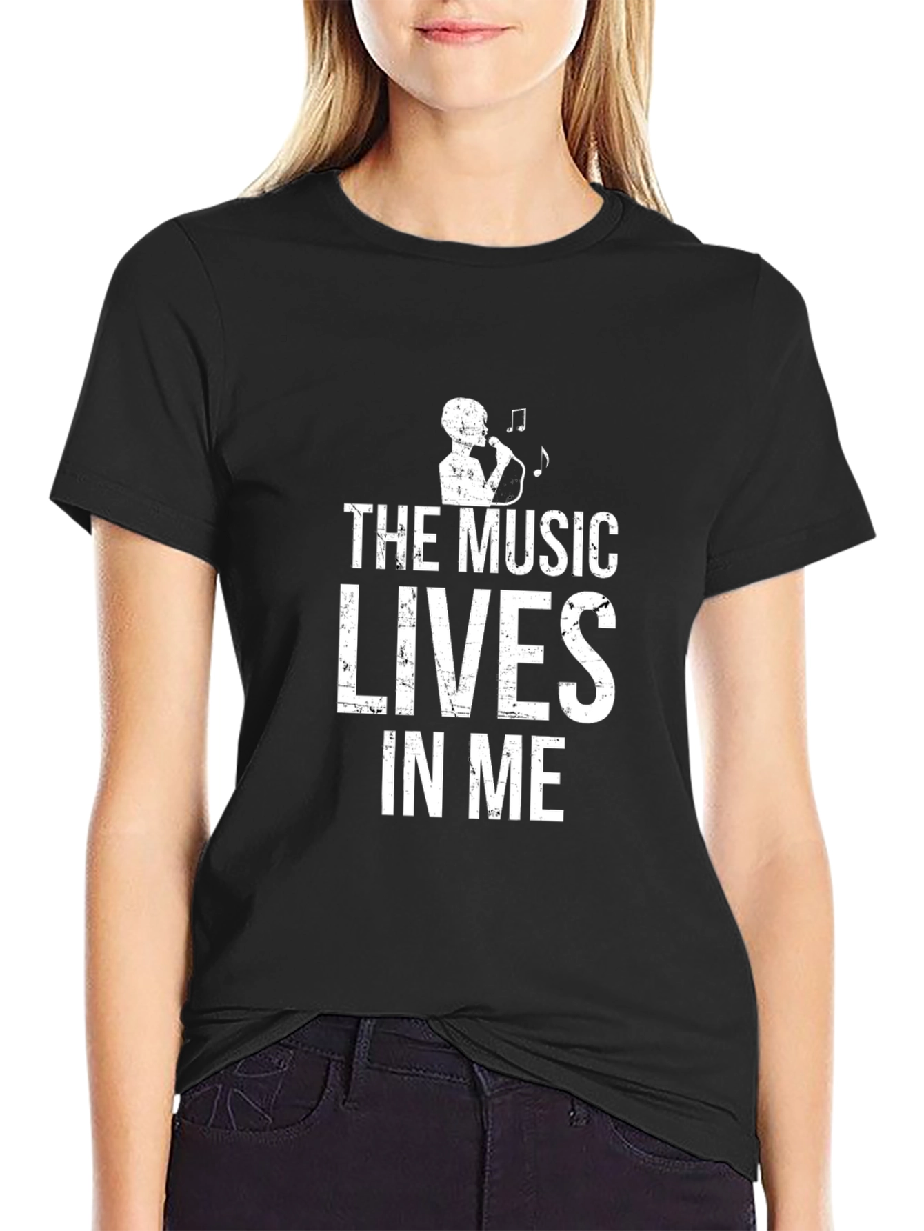 The Music Lives In Me Graphic T-Shirt