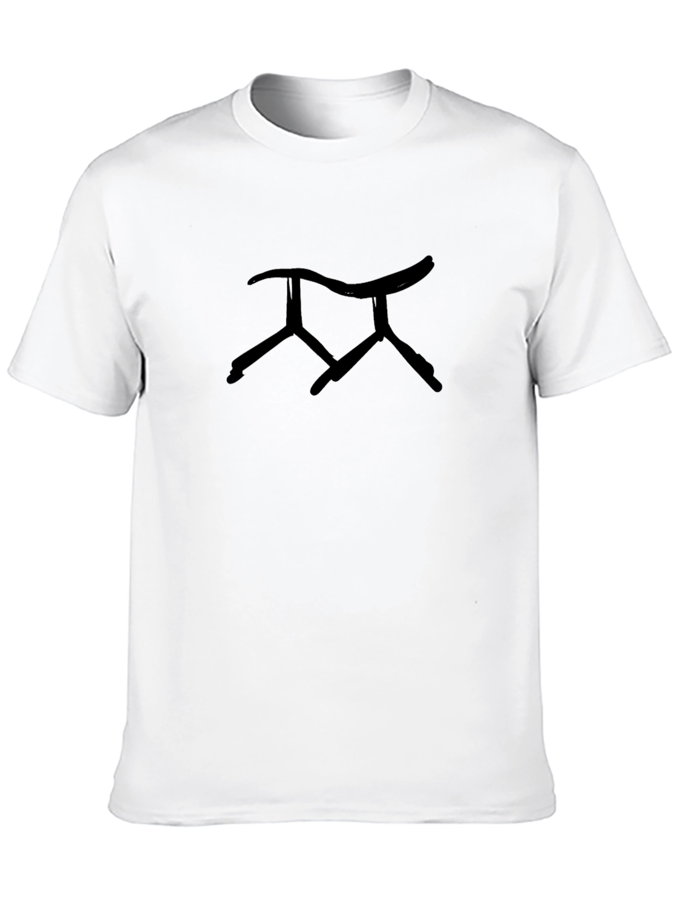 Stylish Black T-Shirt with Unique Graphic Print