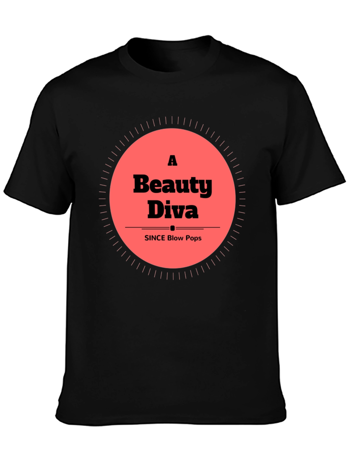 Beauty Diva Black T-Shirt