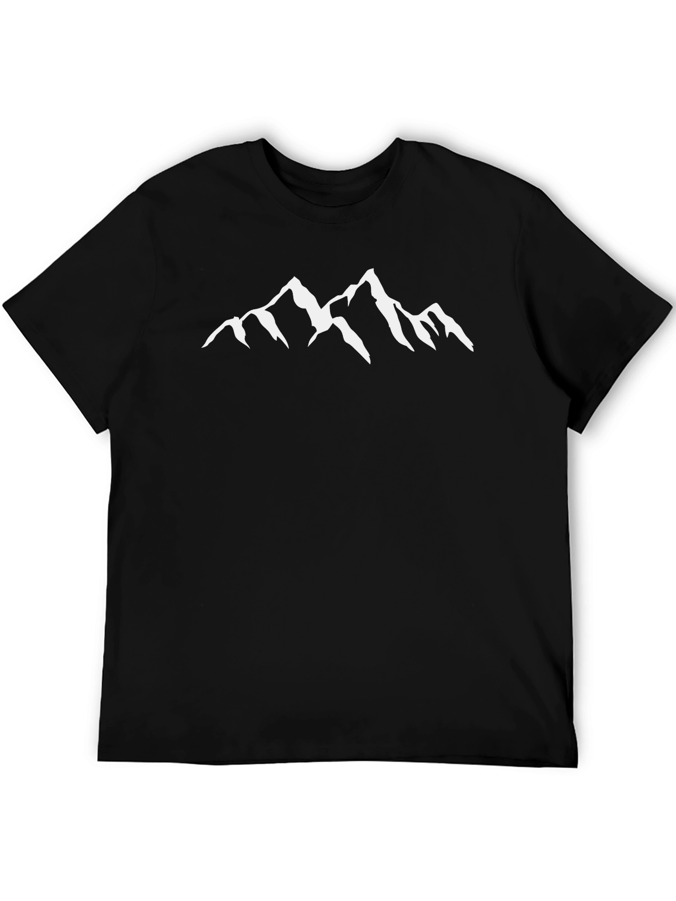 Mountain Peak Graphic Tee - Black
