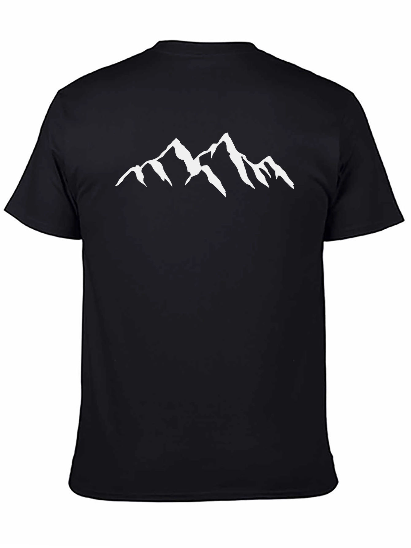 Mountain Peak Graphic Tee - Black