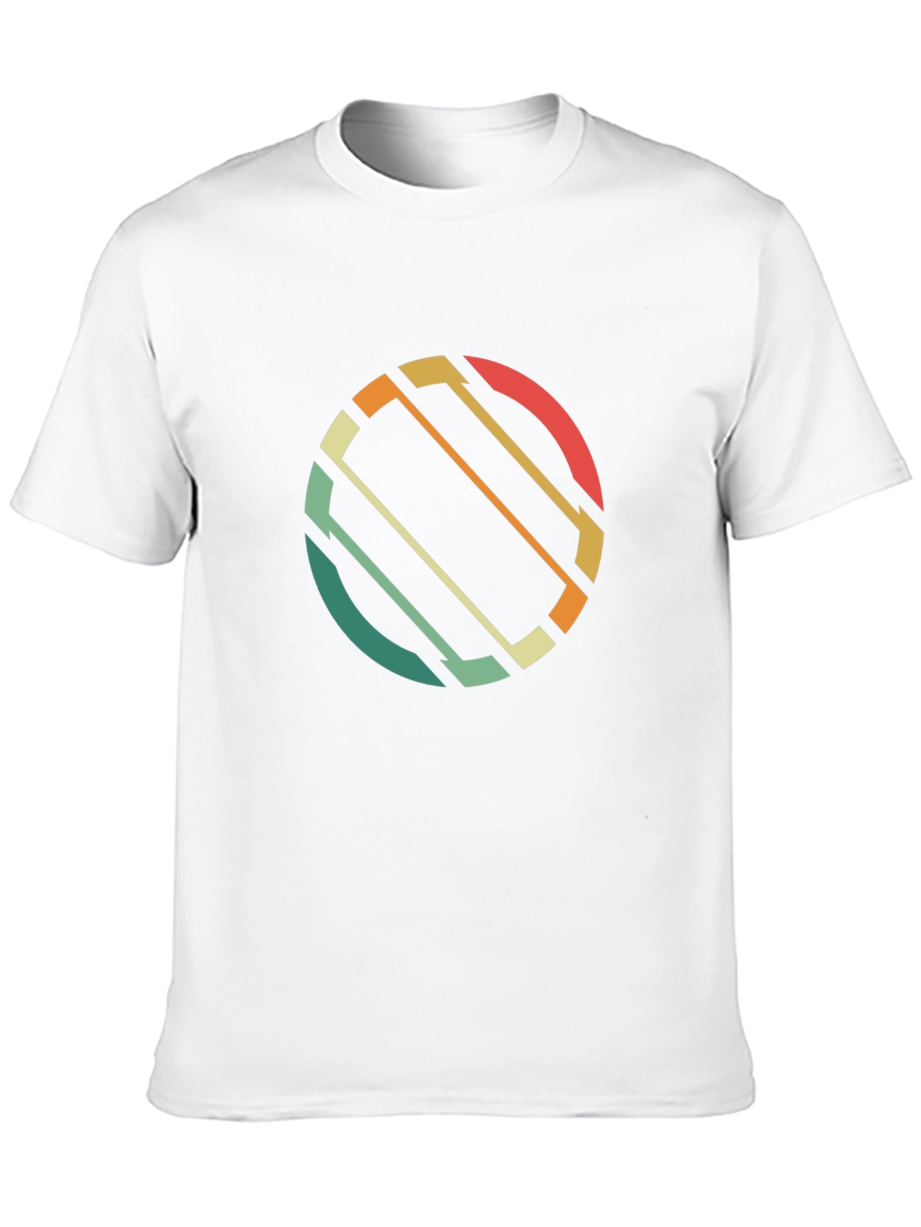 Retro Circle Graphic T-Shirt - Black